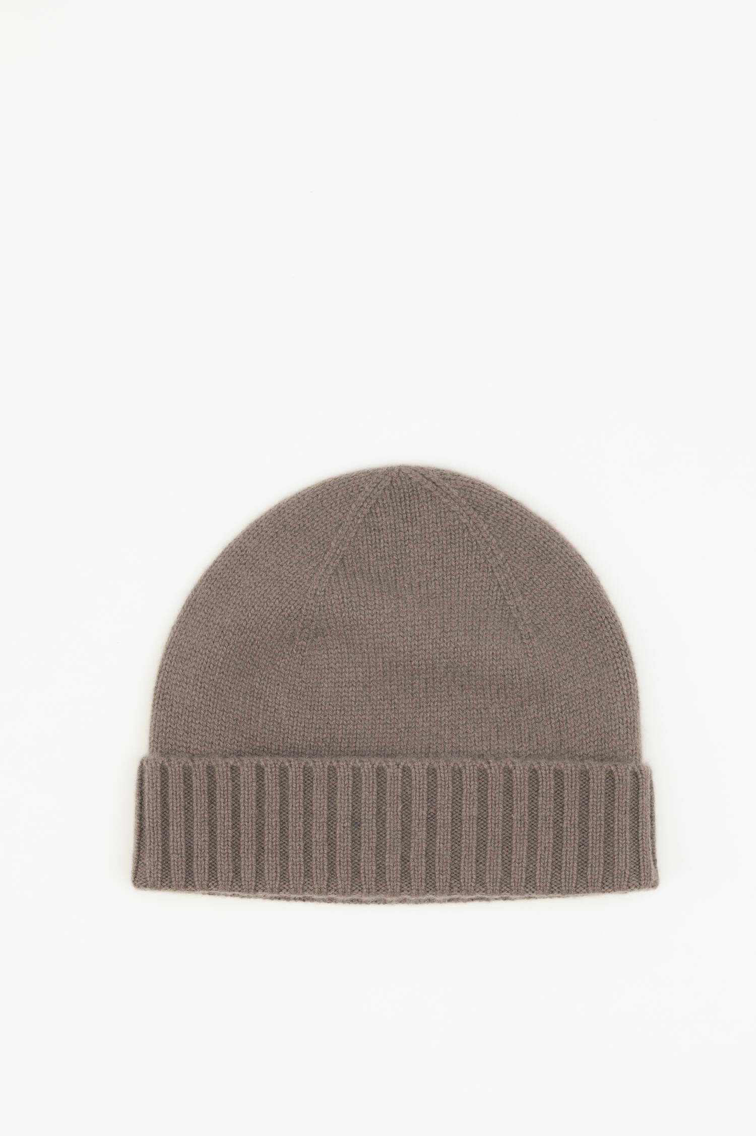 Cashmere-Beanie in Taupe