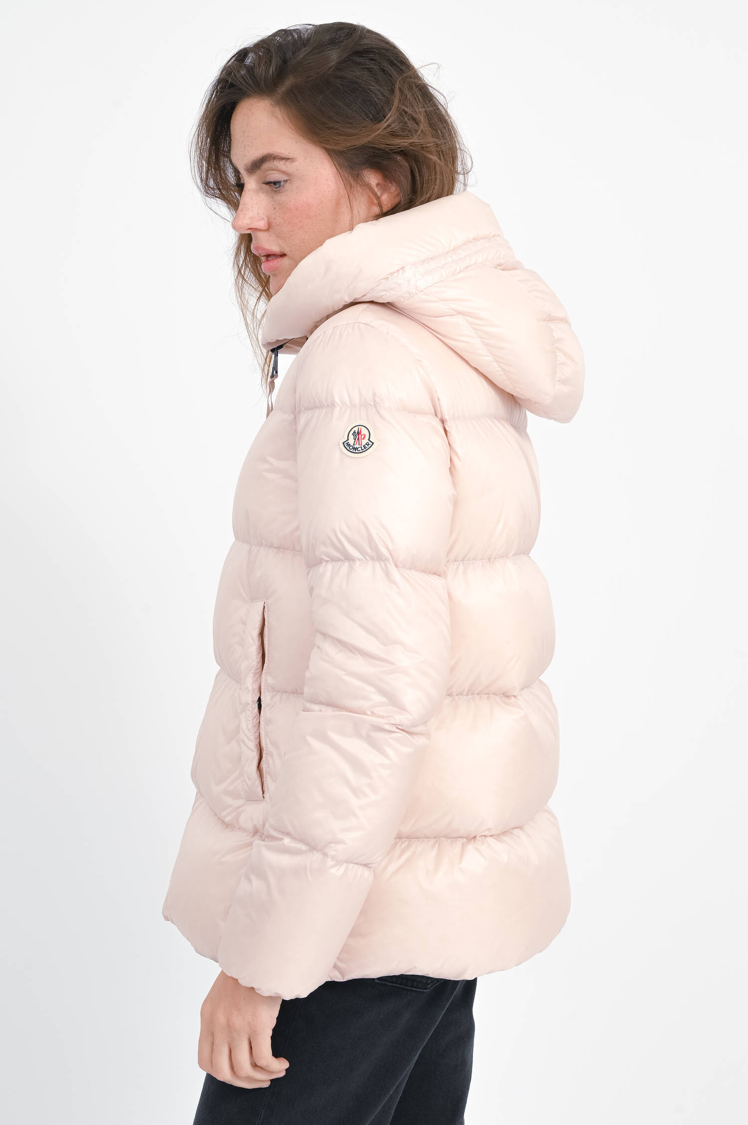 Daunenjacke SERITTES mit Kapuze in Rose