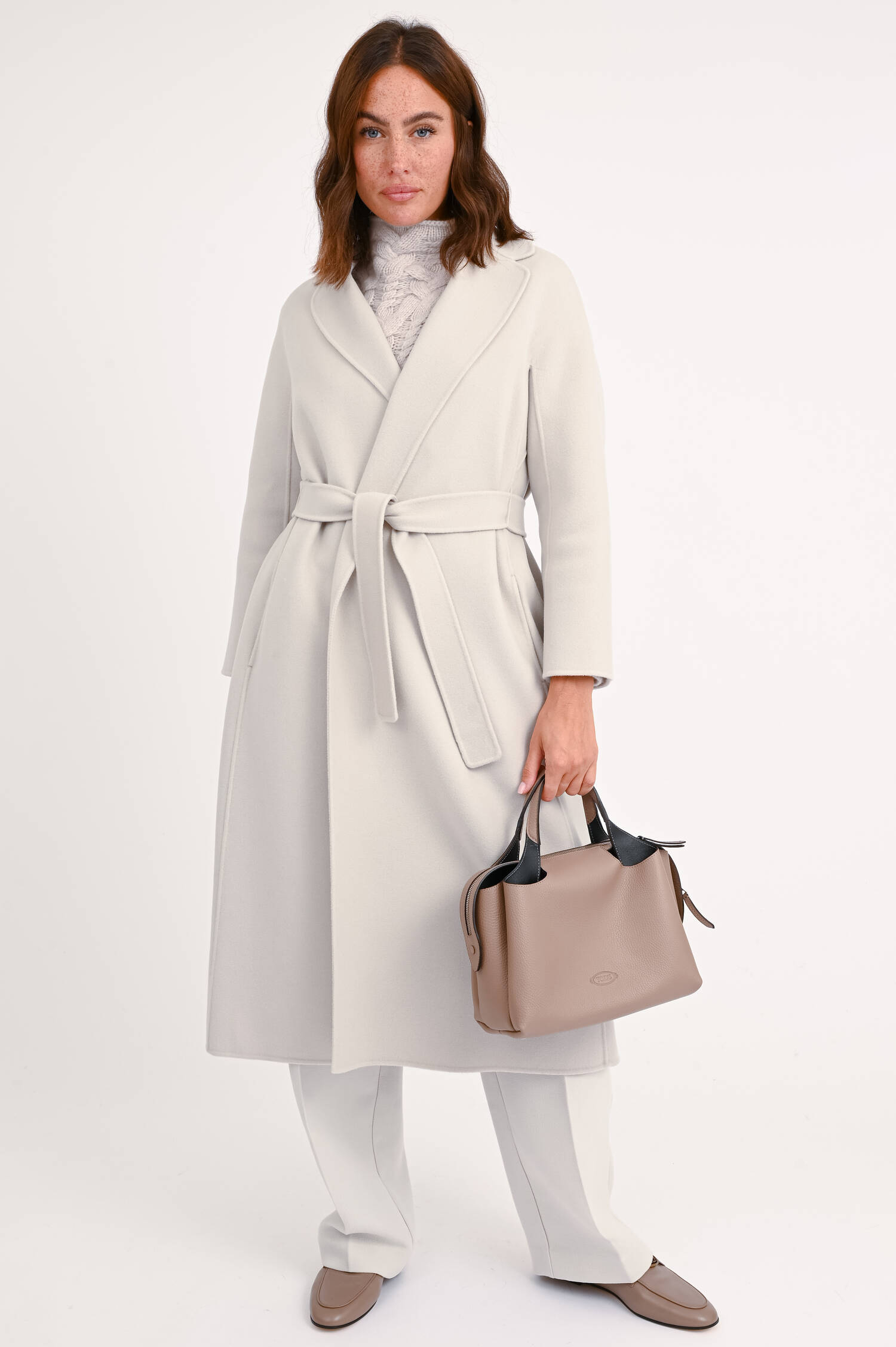 Tasche FLORIDA BAULETTO in Taupe/Schwarz