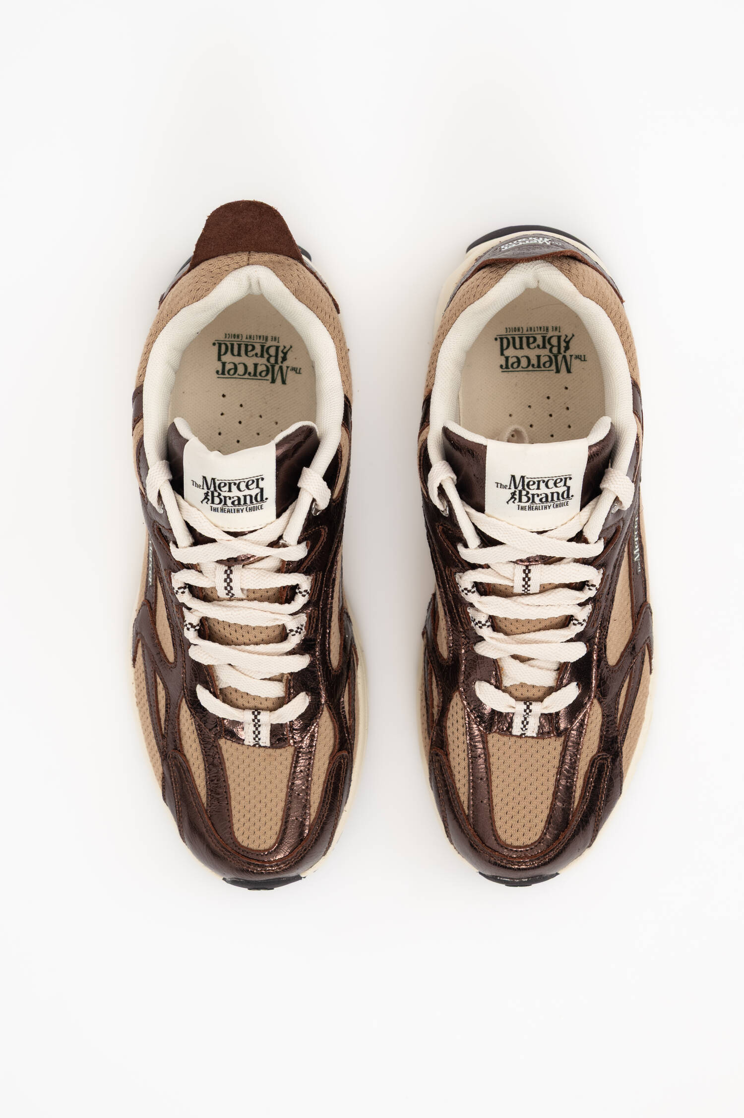Sneaker RE-RUN CRACKED in Braun Sneaker RE-RUN CRACKED in Braun