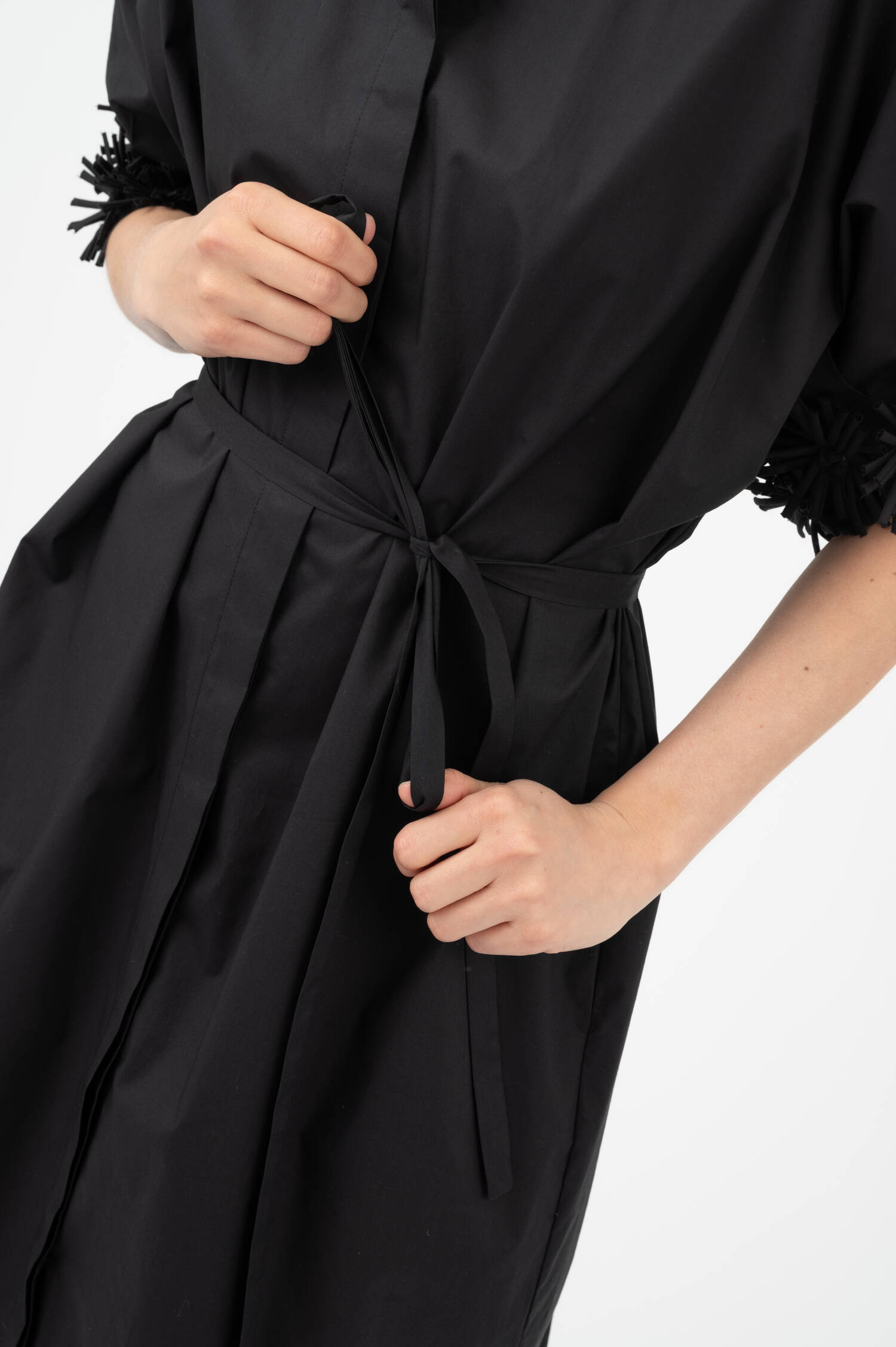 Hemdblusenkleid in Neroschwarz Hemdblusenkleid in Neroschwarz
