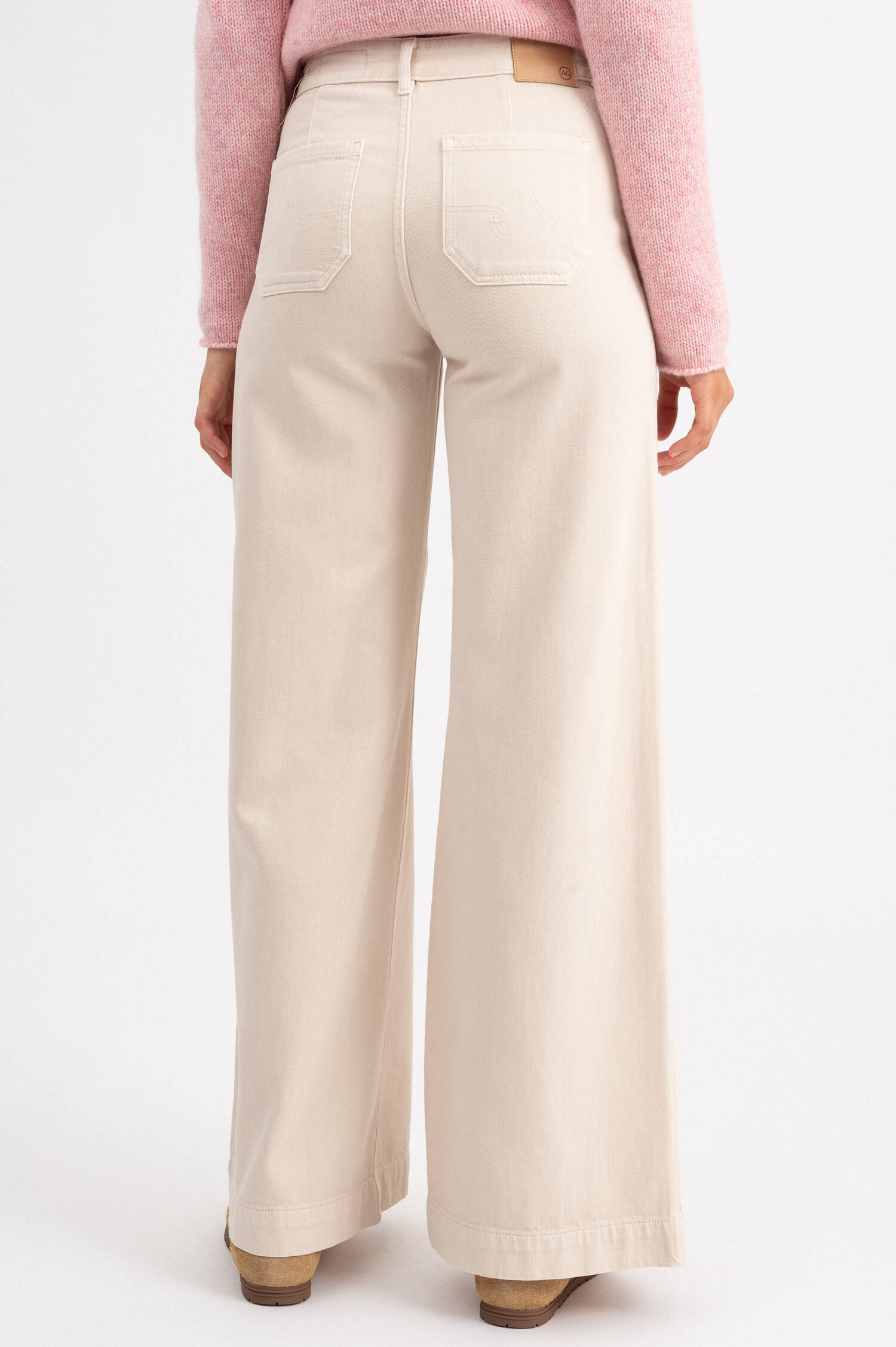 Wide-Leg Jeans MINAJY in Beige