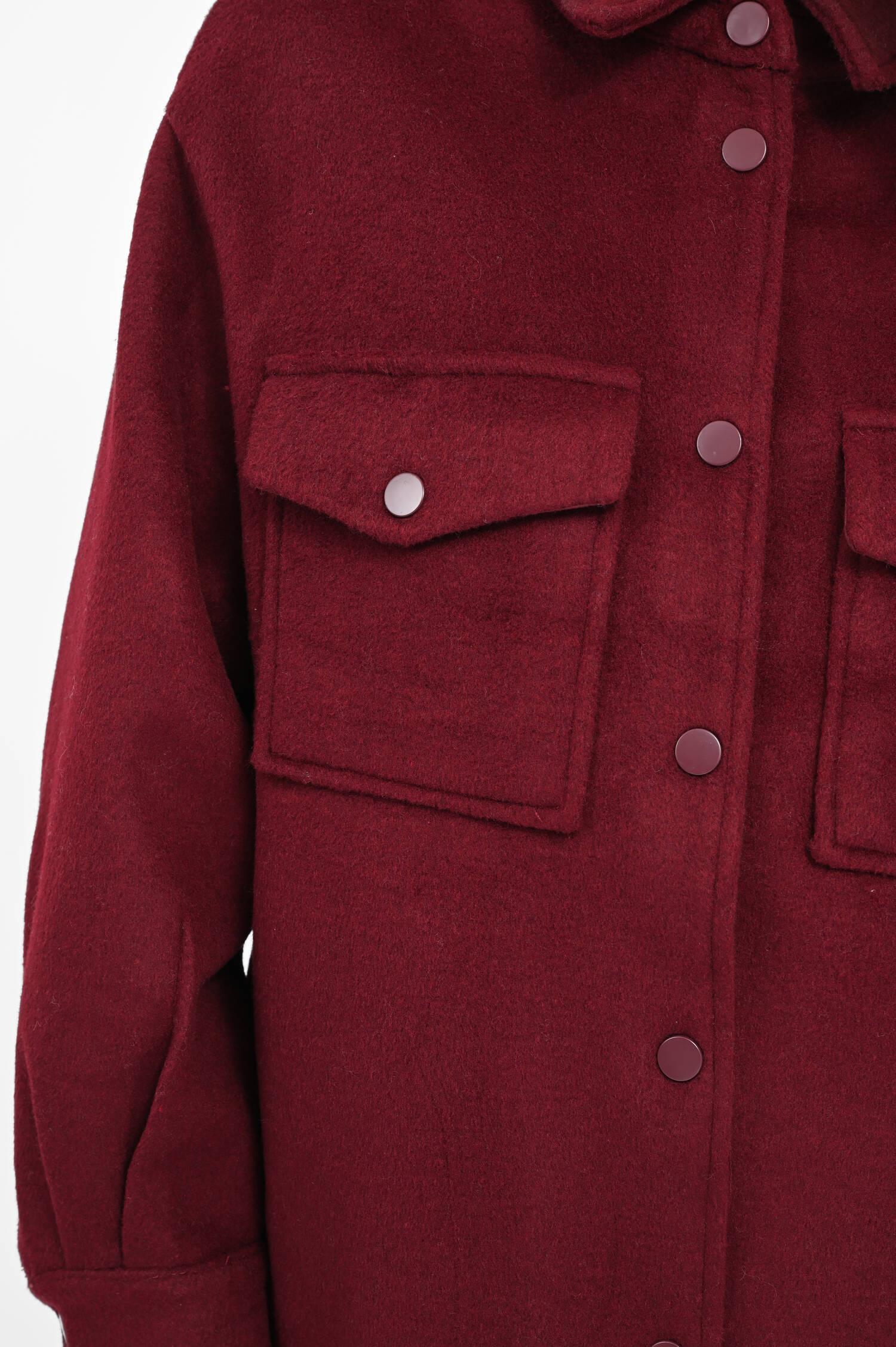 Flanell-Jacke in Bordeaux Flanell-Jacke in Bordeaux