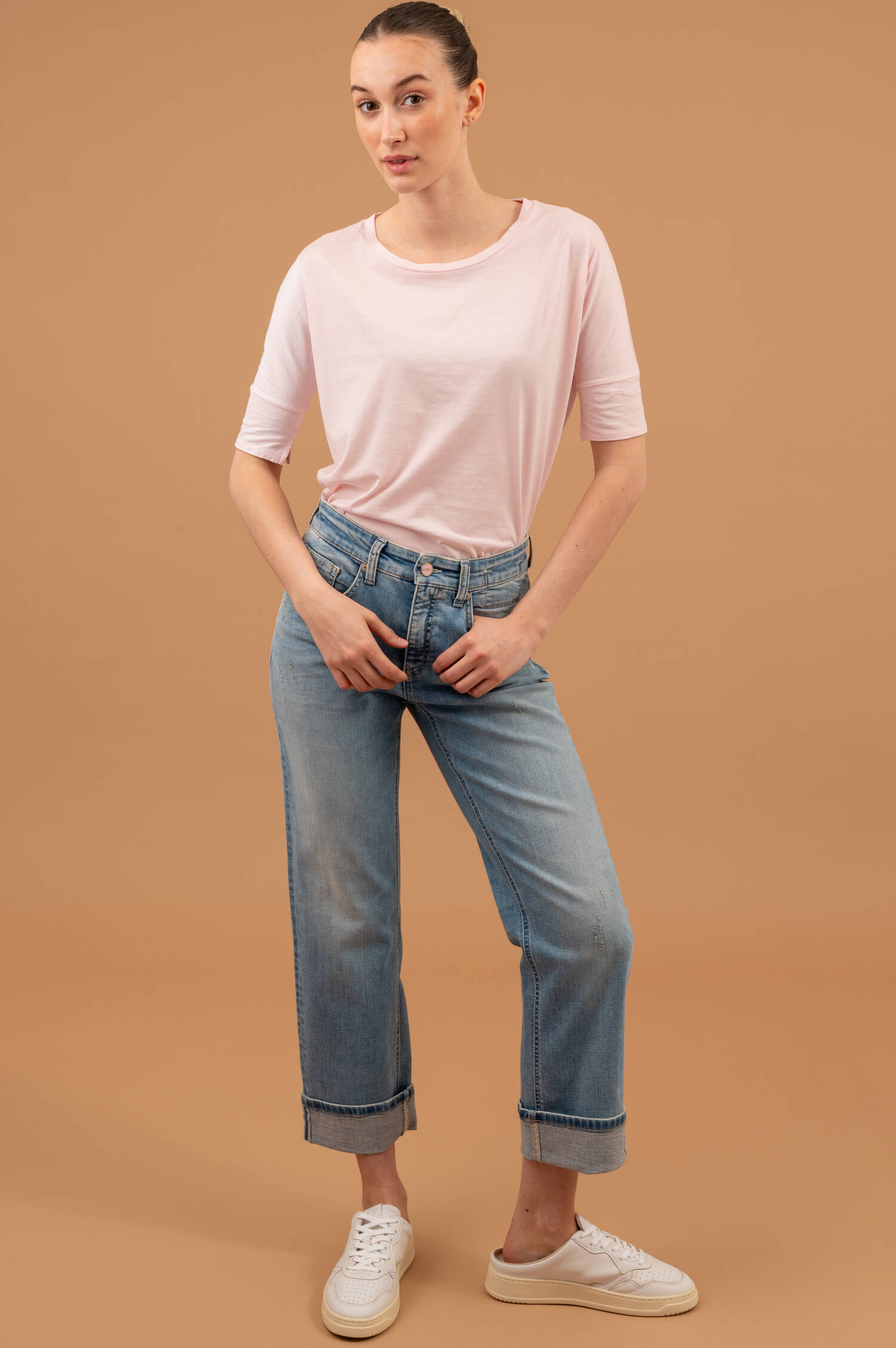 Relaxed Jeans GAIA in Summer Tea Washed Blau