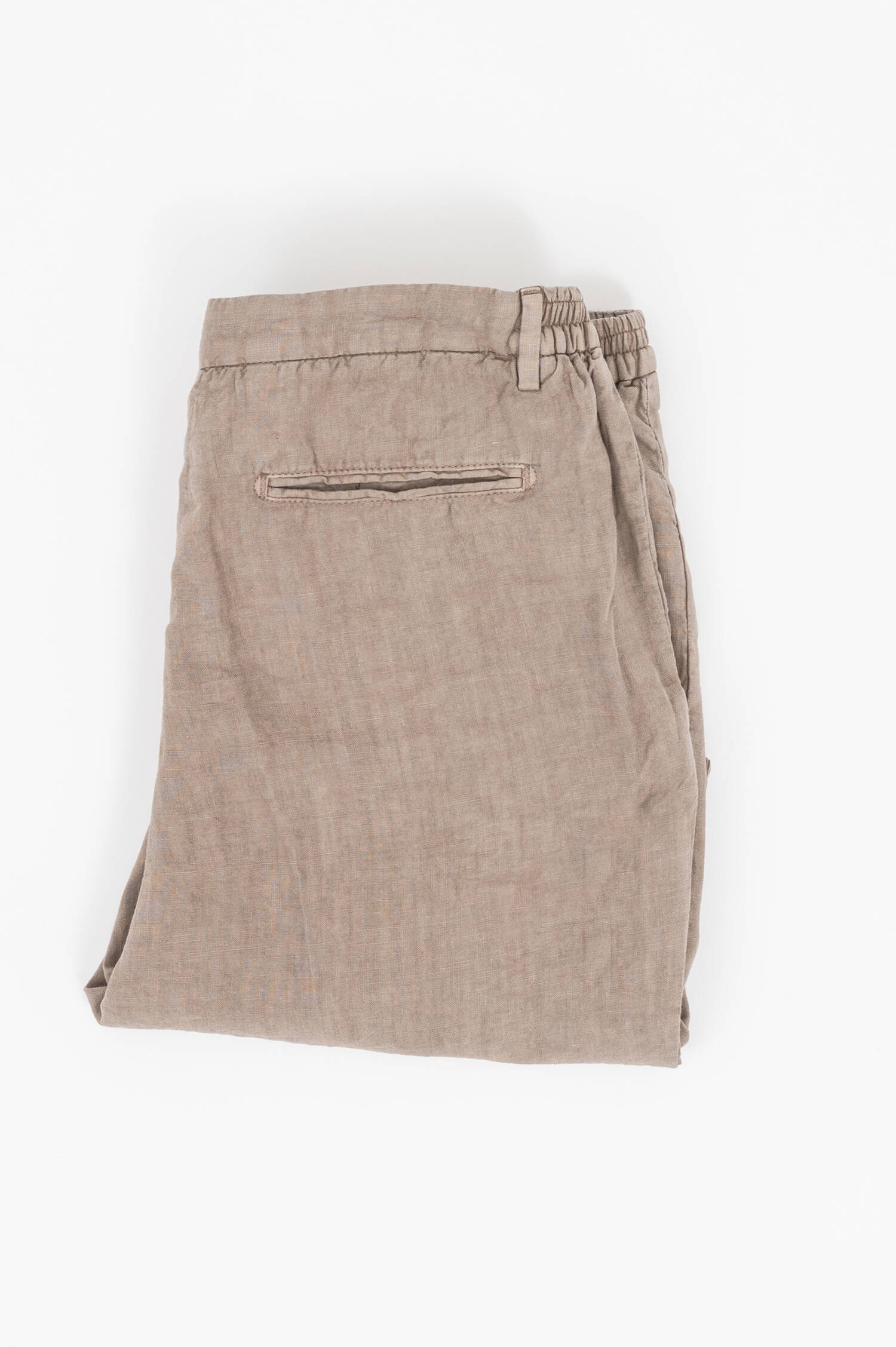 Leinenhose in Taupe