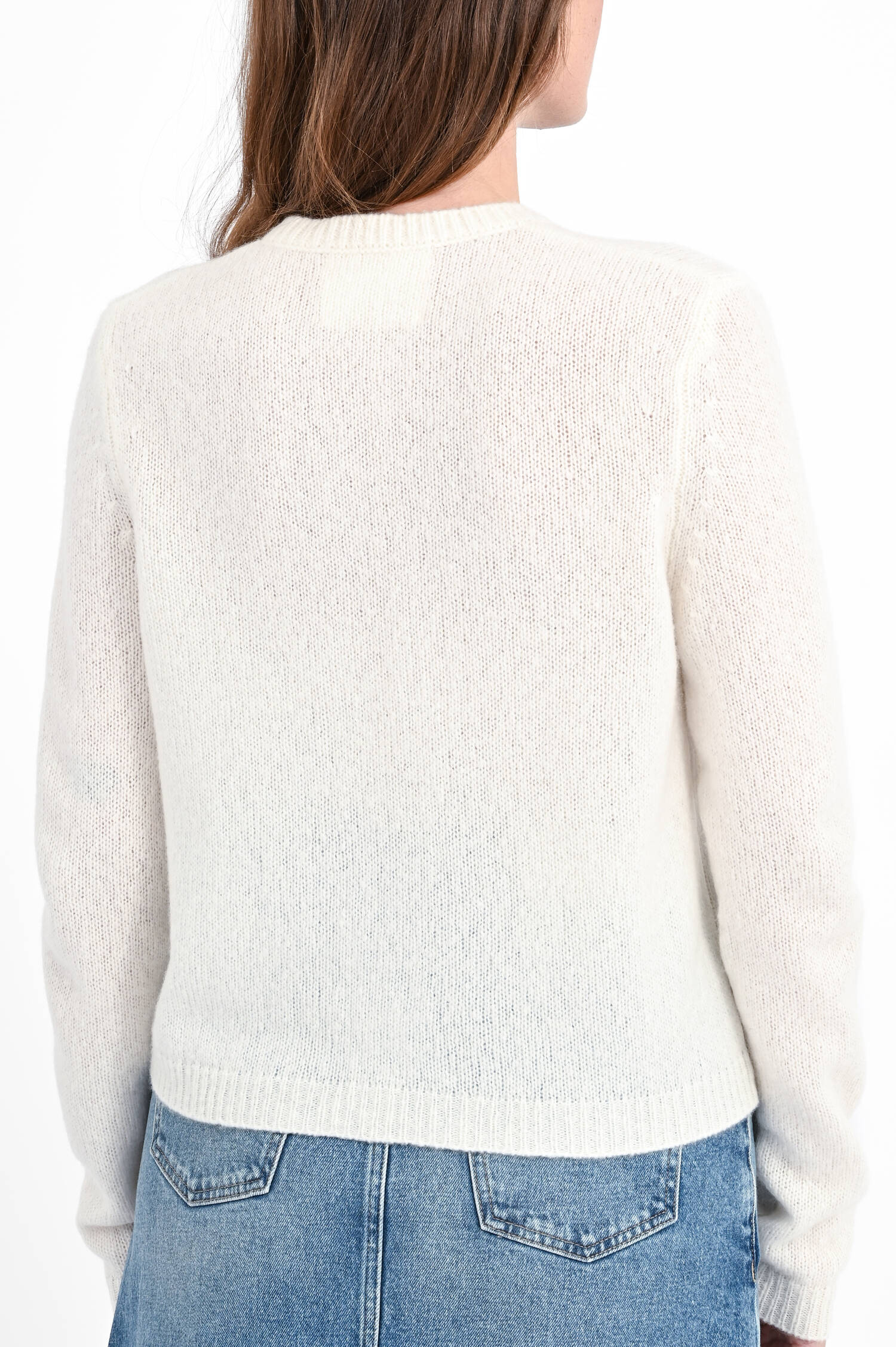 Cashmere-Seiden-Cardigan FELICIA in Creme