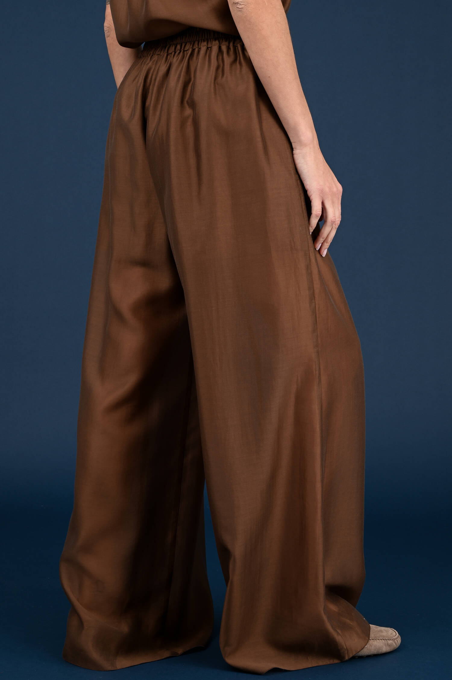 Wide-Leg Hose in Choko