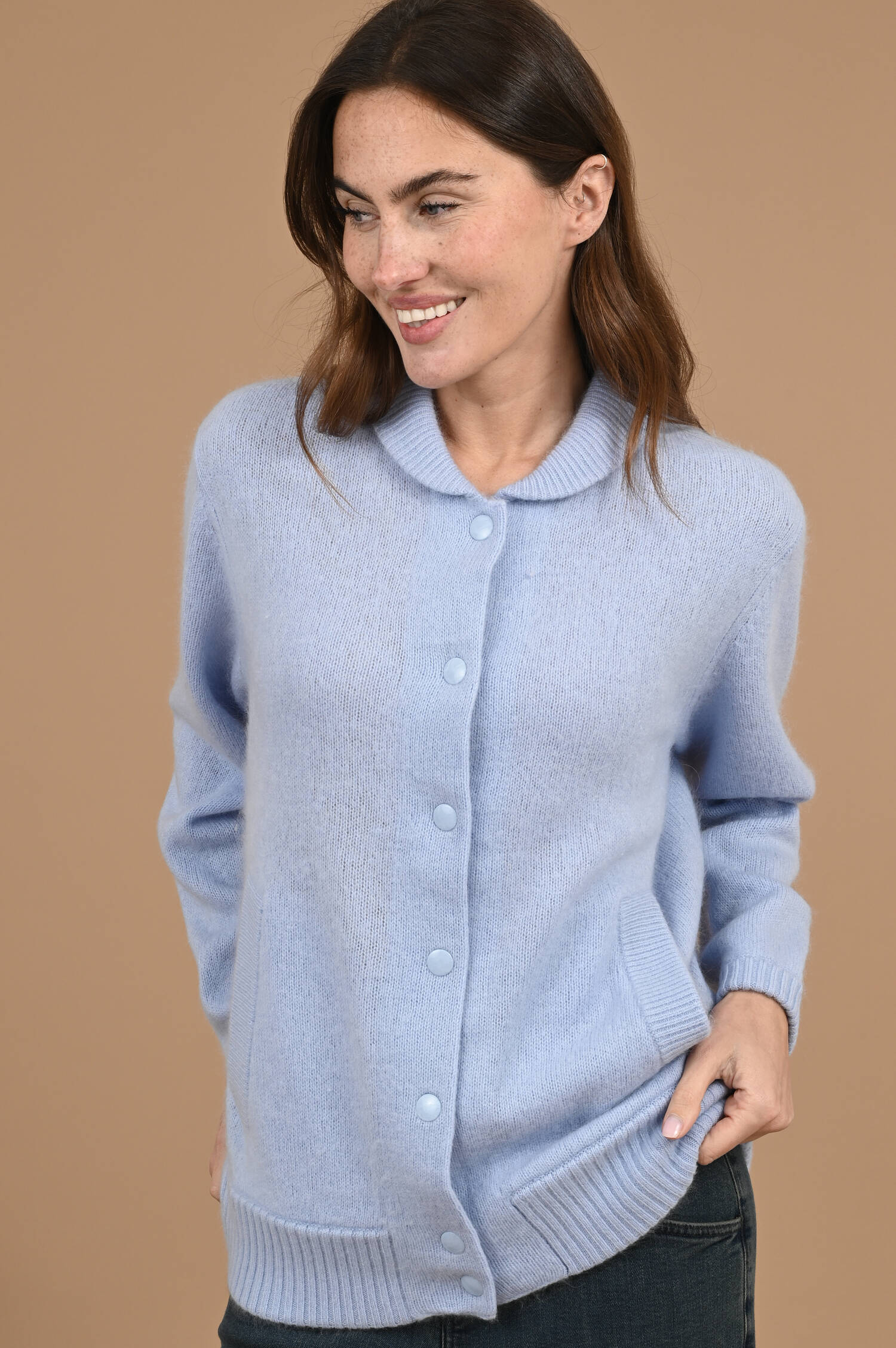 Cardigan FLUFFY STATEMENTS in Arcticblau Cardigan FLUFFY STATEMENTS in Arcticblau