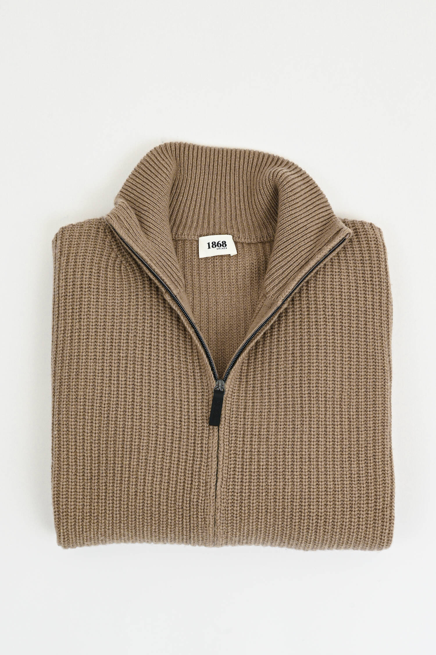 Strickweste aus Woll-Cashmere-Mix in Beige