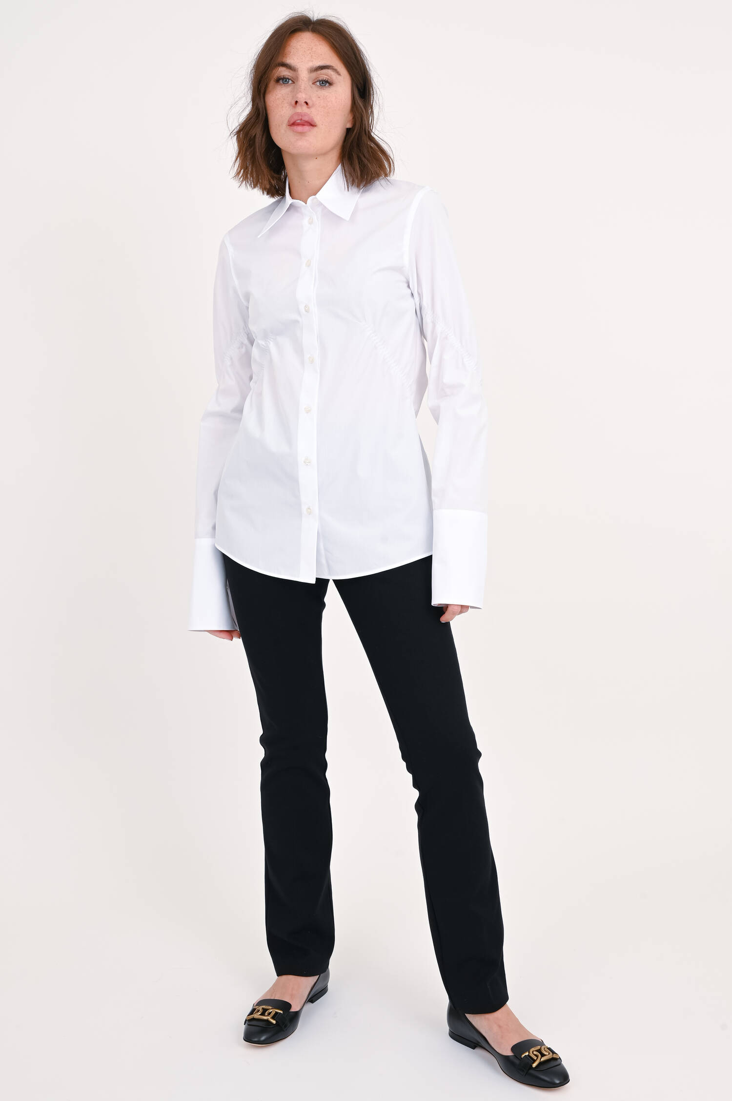 Baumwoll Bluse AUSTRIA in Weiß