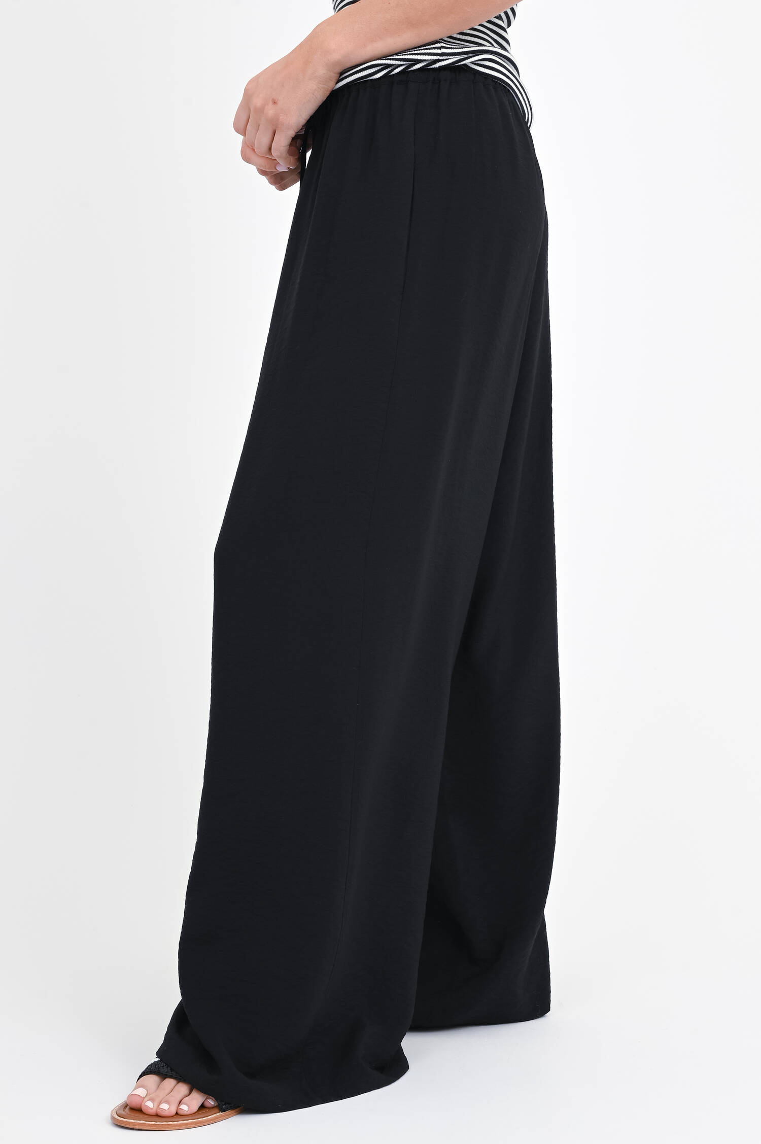 Wide-Leg-Hose LILY in Schwarz