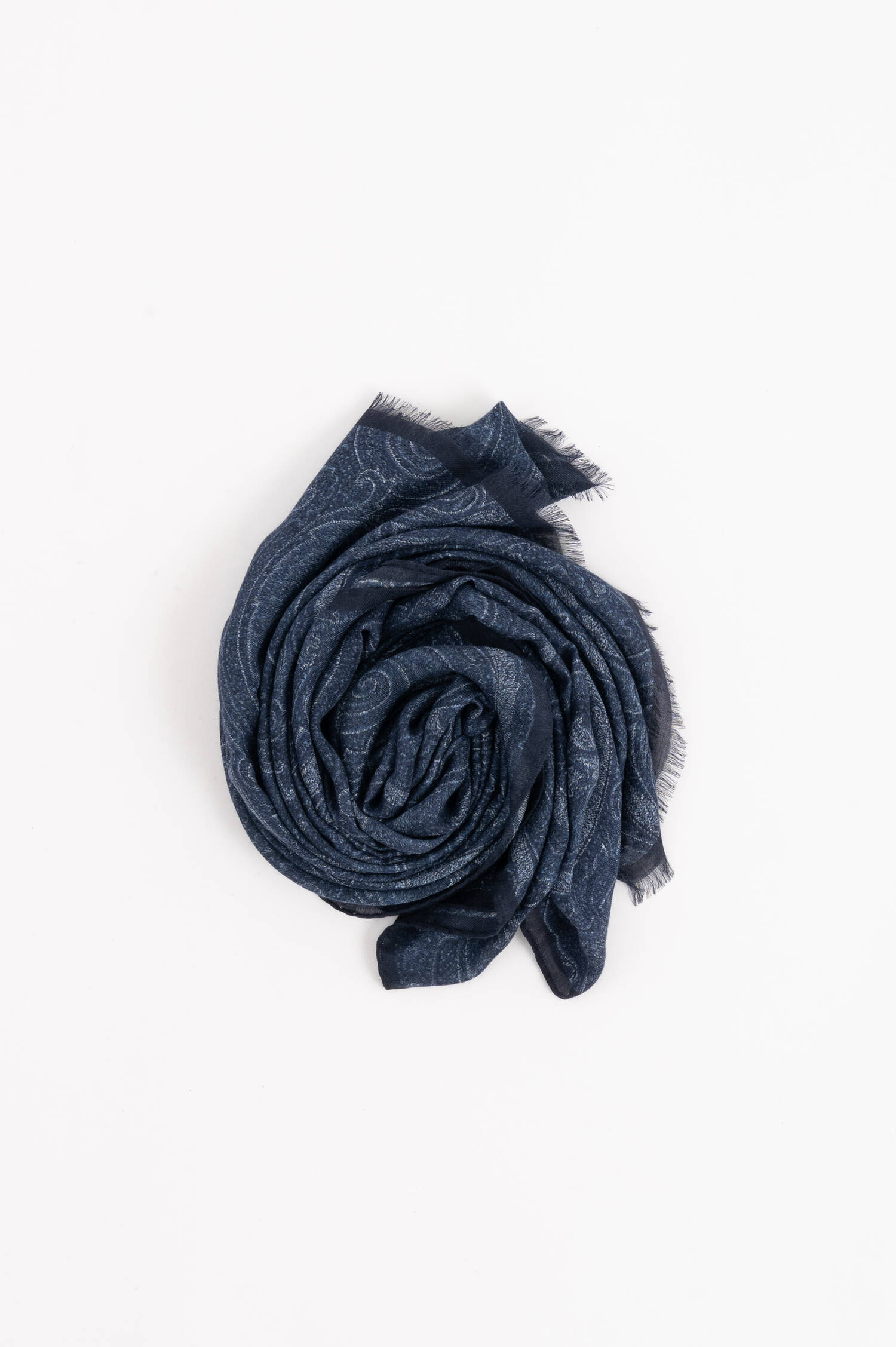 Schal mit Paisleymuster in Blau