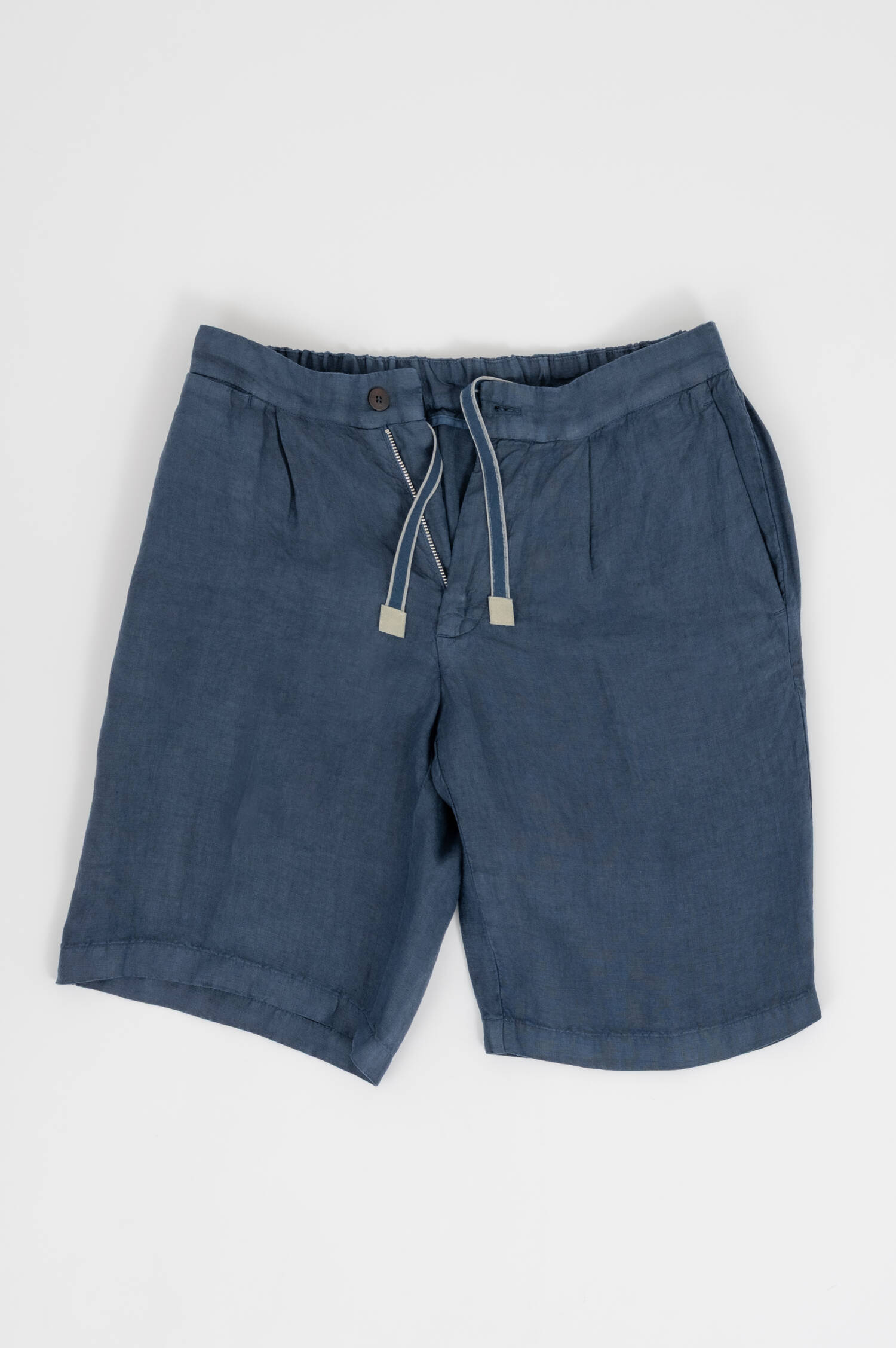 Leinen Bermuda in Navy