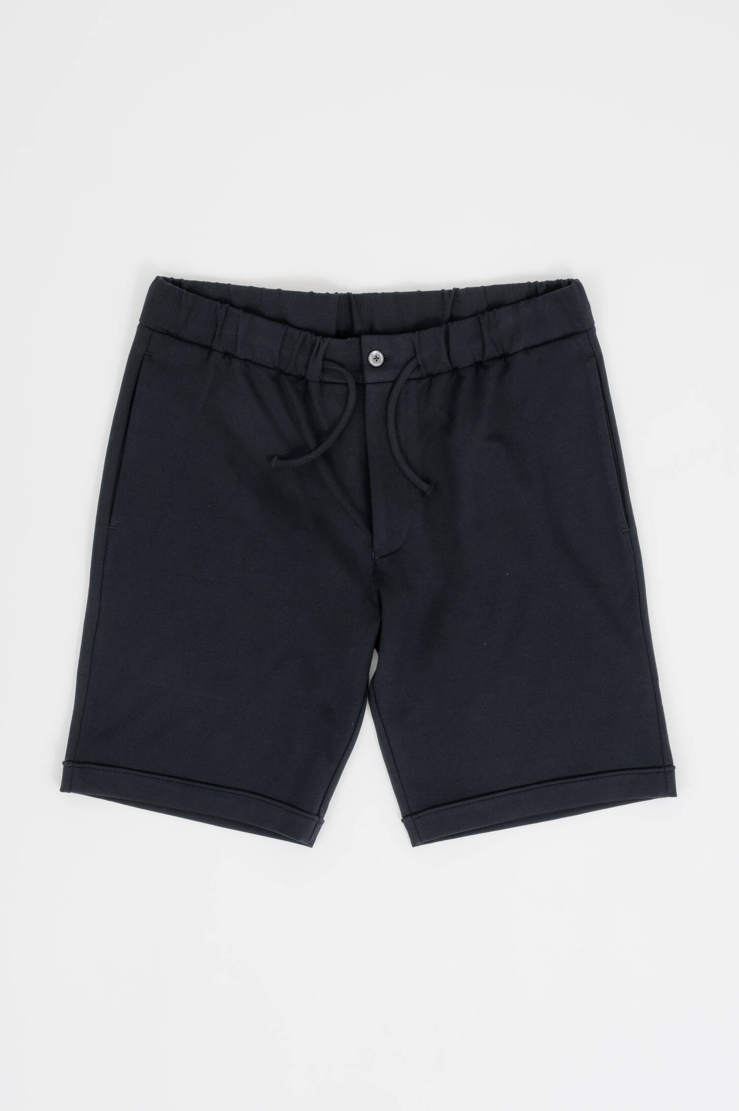Bermuda aus Jersey in Navy