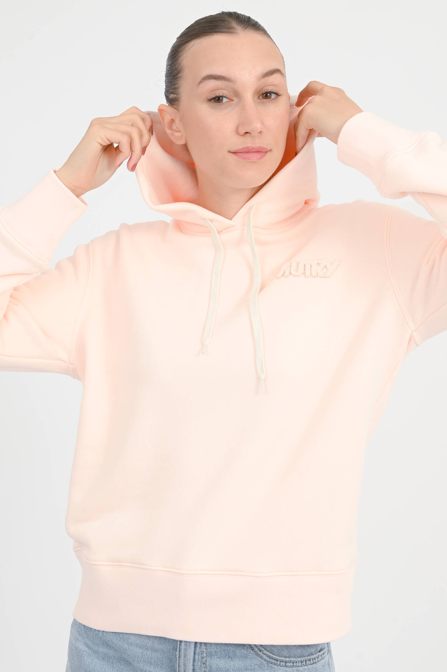 Hoodie mit Kapuze in Hellrosa Hoodie mit Kapuze in Hellrosa