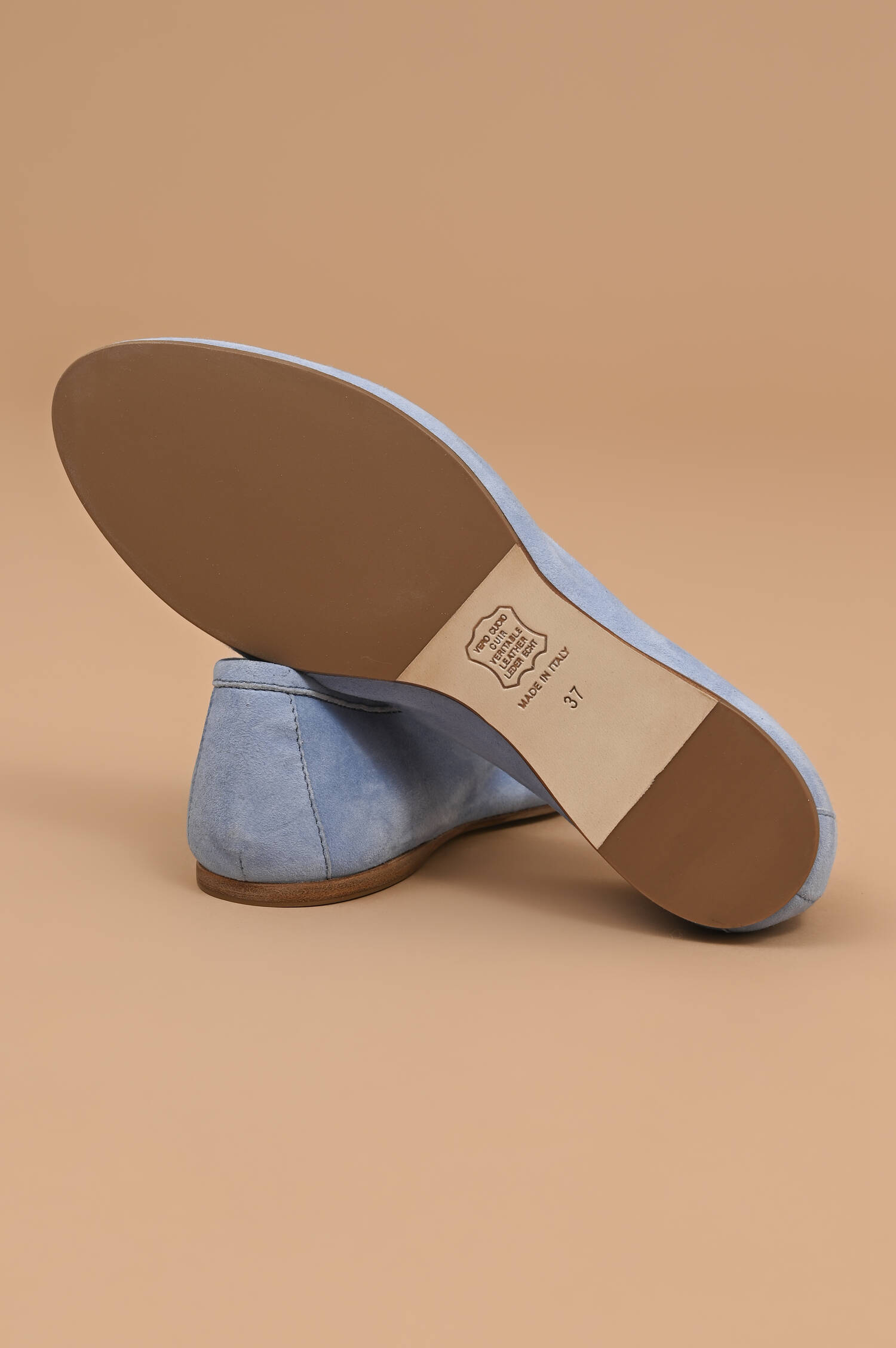 Veloursleder-Loafer in Hellblau Veloursleder-Loafer in Hellblau