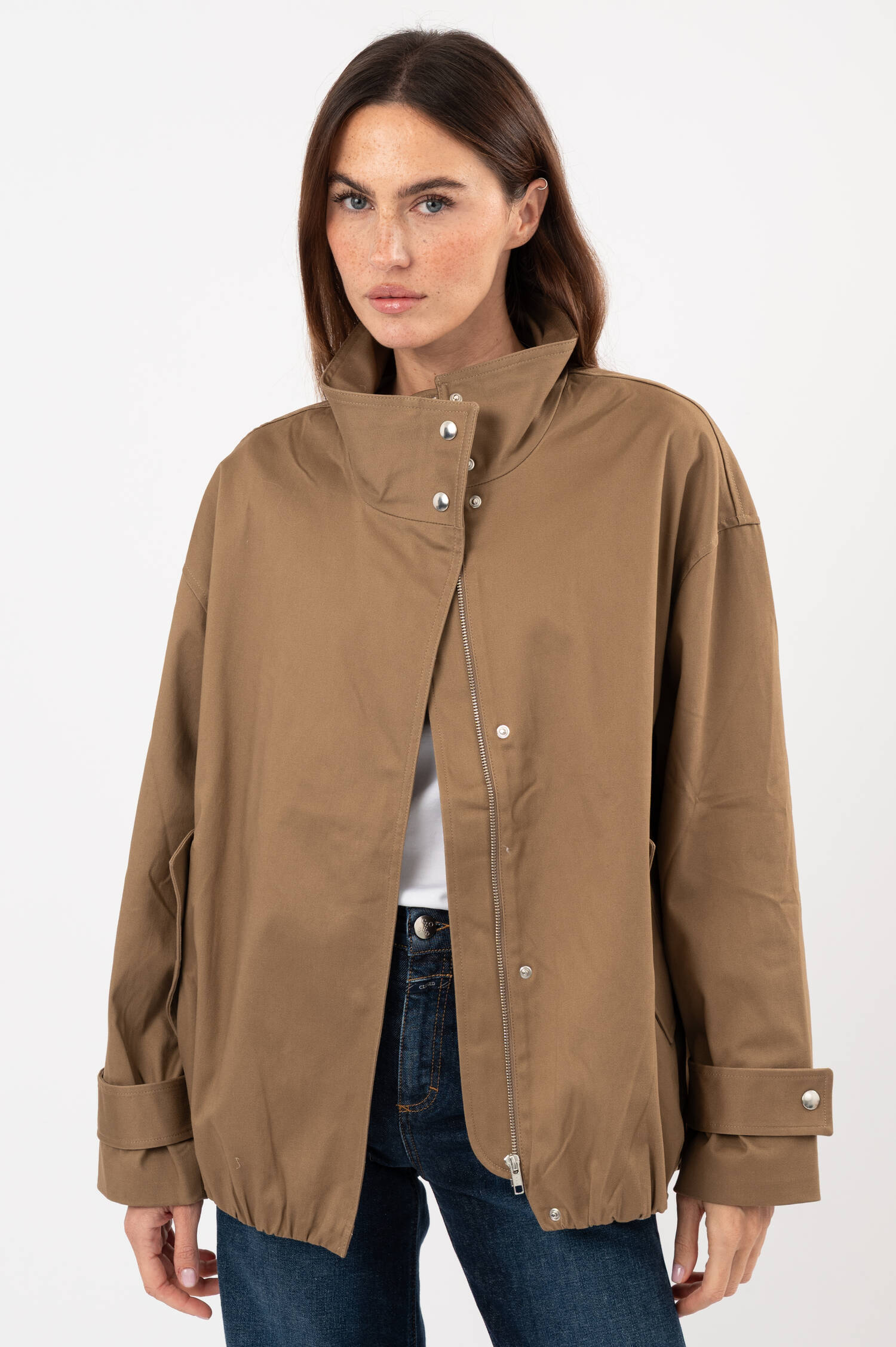 Baumwoll-Jacke in Braun Baumwoll-Jacke in Braun
