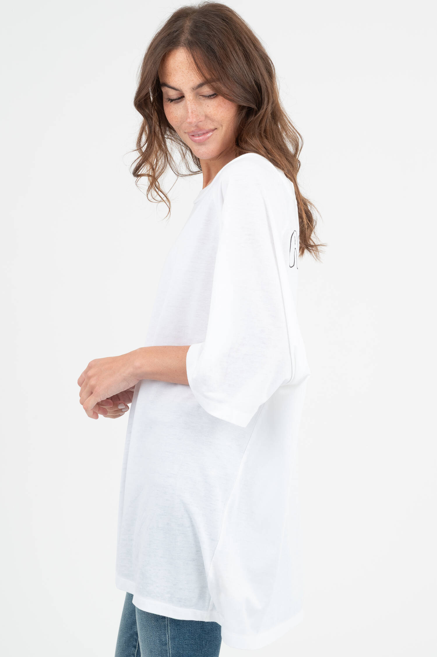 Oversize T-Shirt GEILO in Weiß Oversize T-Shirt GEILO in Weiß