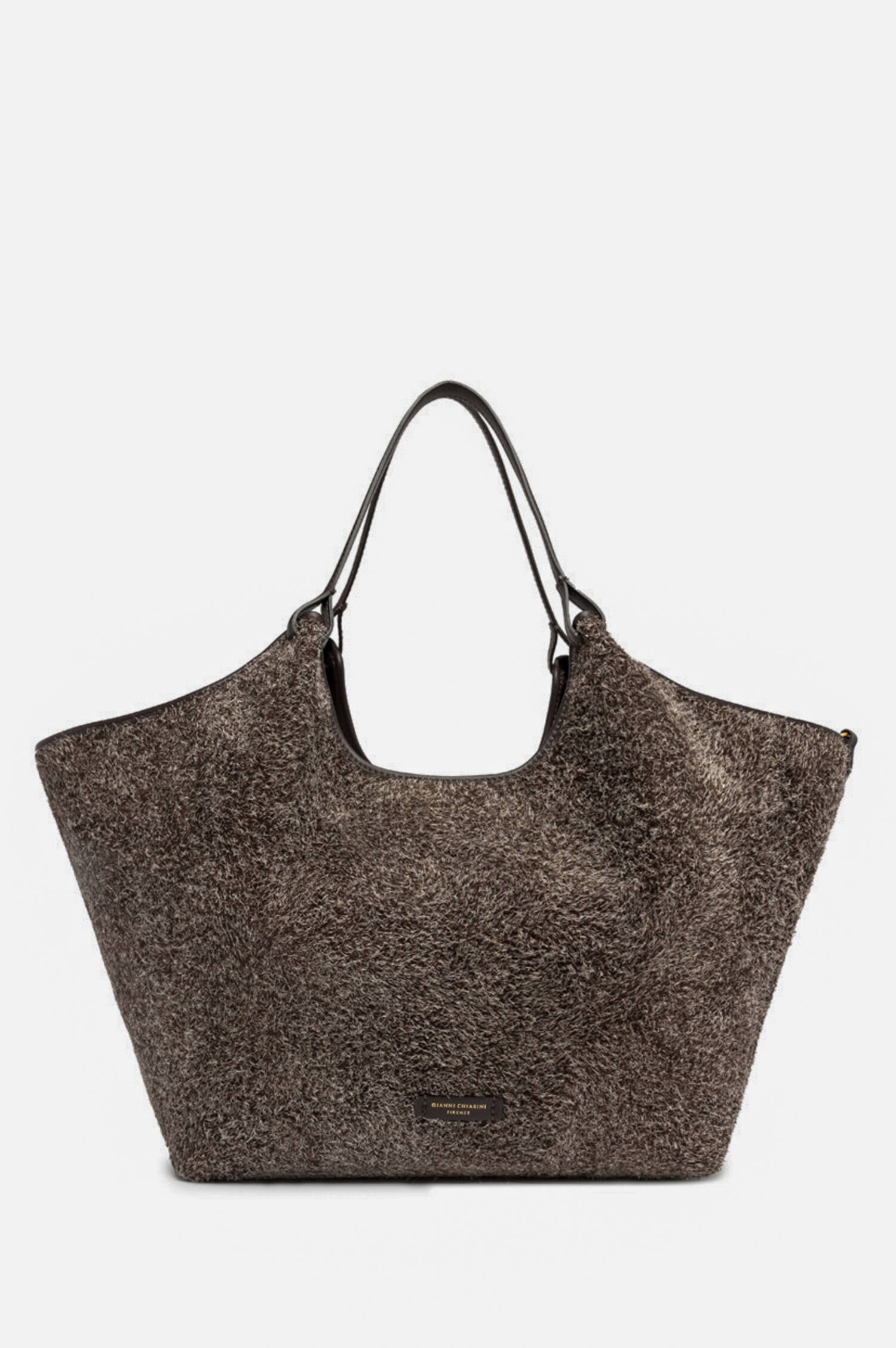 Shopper DUA mit weicher Struktur in Dunkelbraun