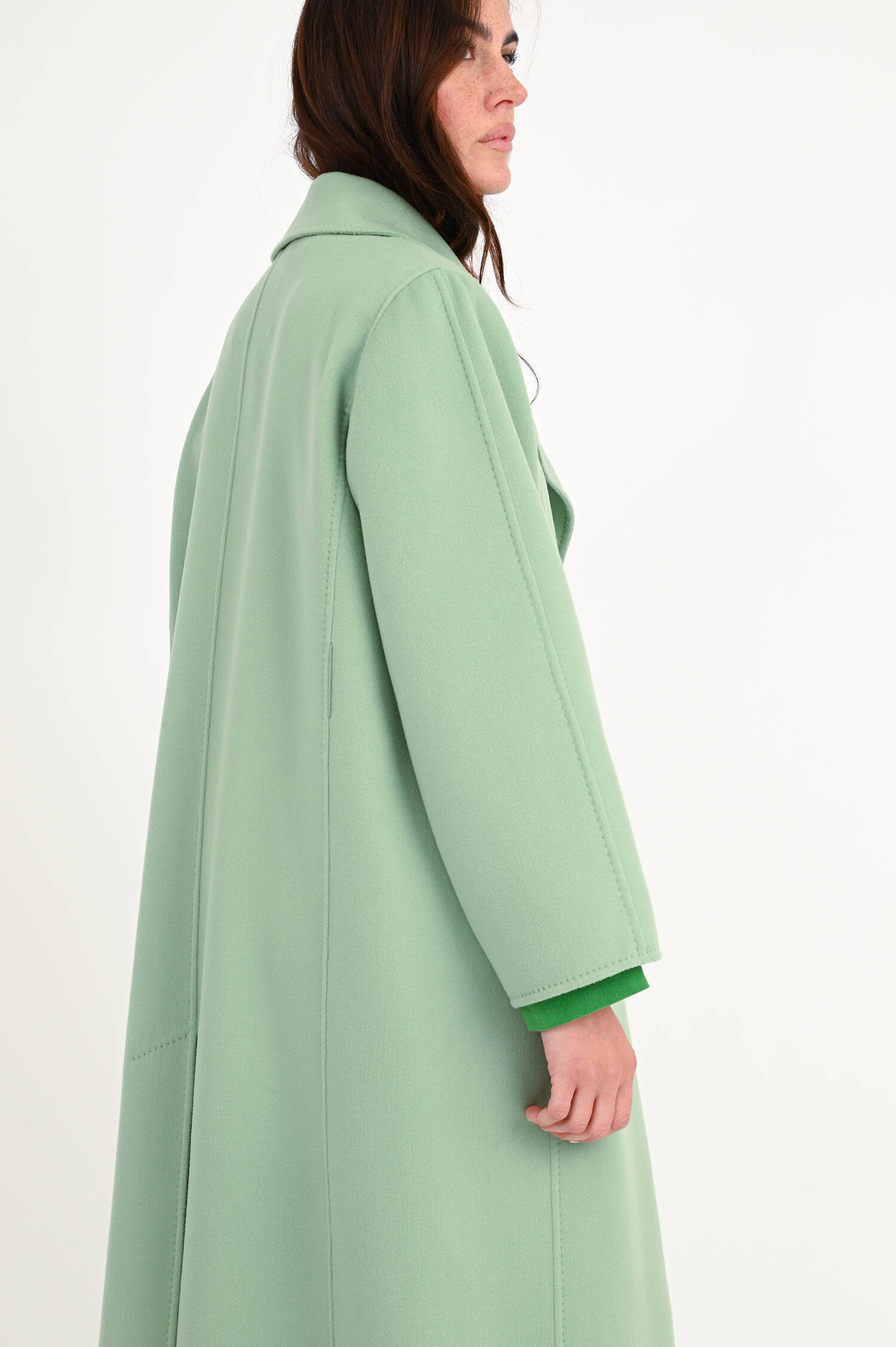 Mantel aus Schurwolle und Cashmere in Mintgrün Mantel aus Schurwolle und Cashmere in Mintgrün