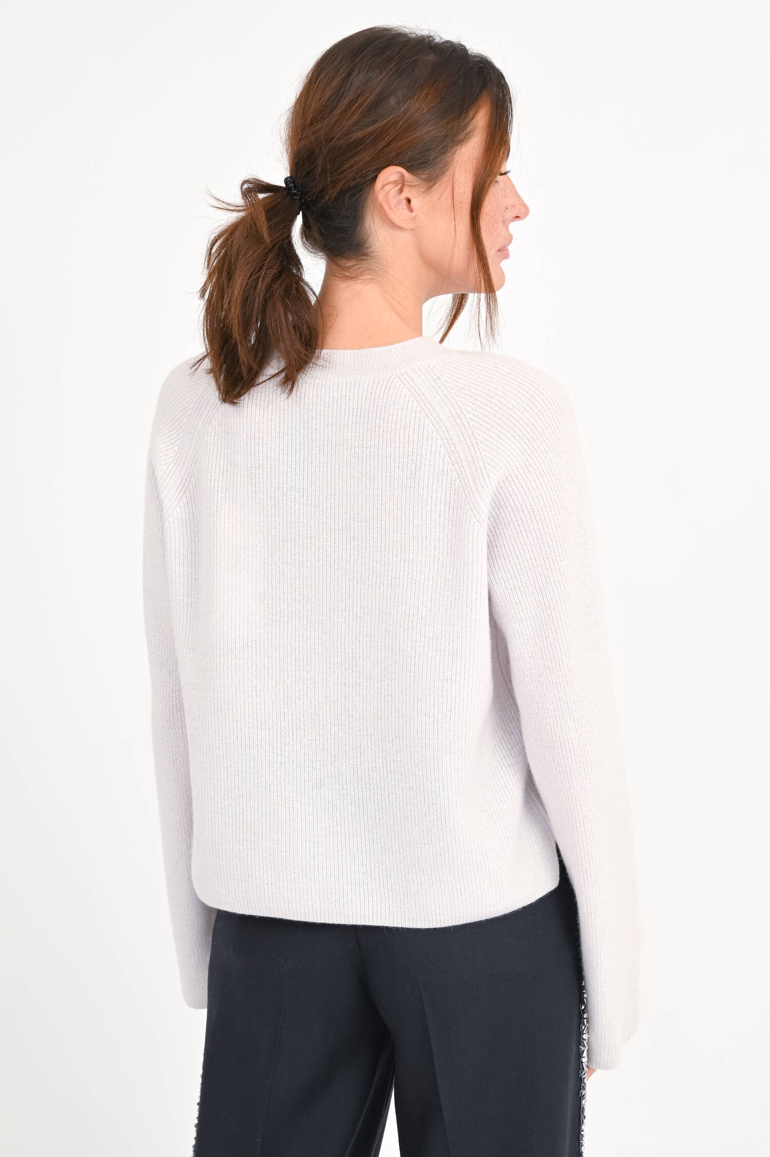 Pullover aus Cashmere-Woll-Mix in Hellbeige
