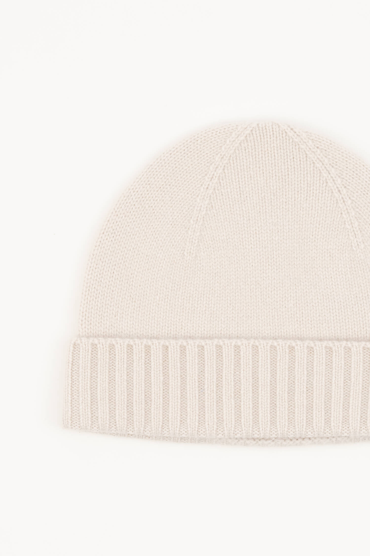 Cashmere-Beanie in Beige