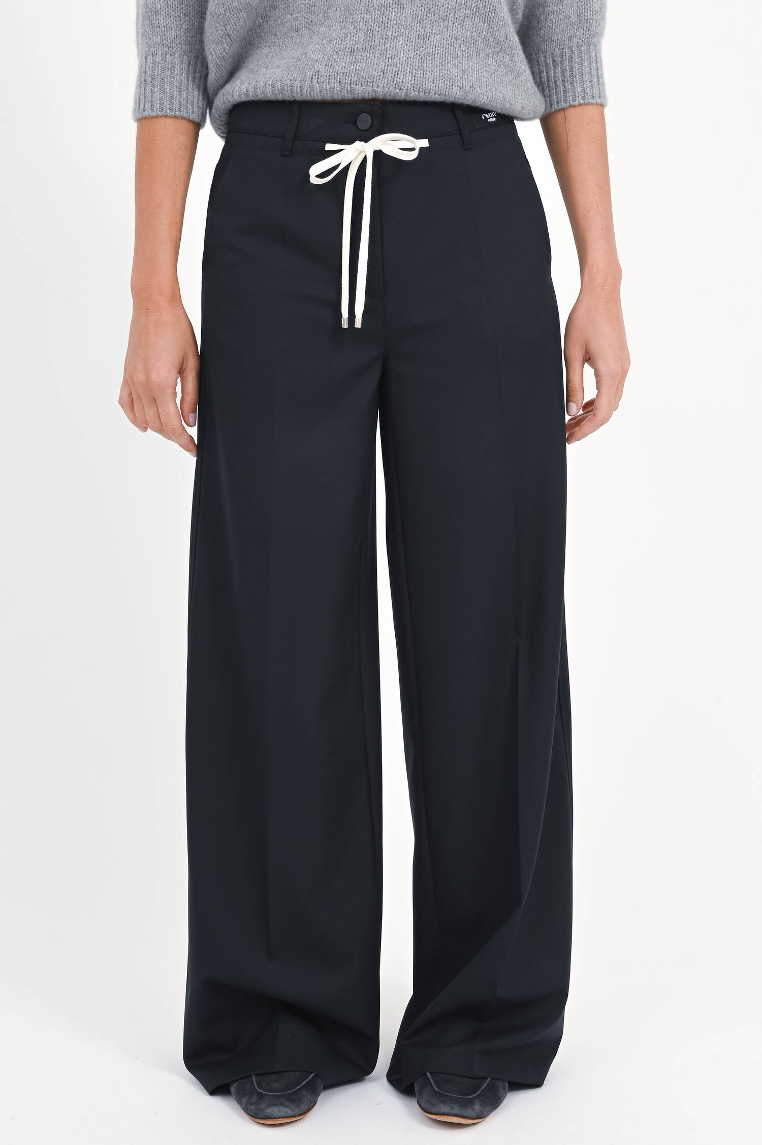 Straight-Leg-Hose ADRIENNE in Dark Blue