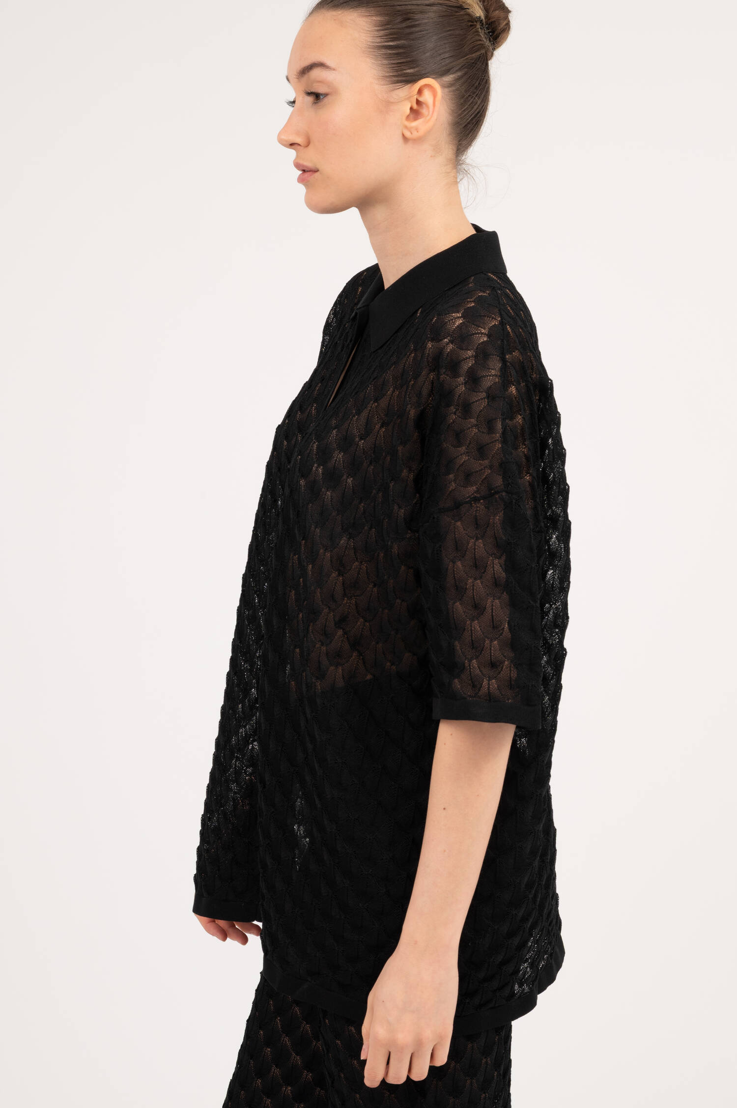 Strickshirt MOA in Schwarz