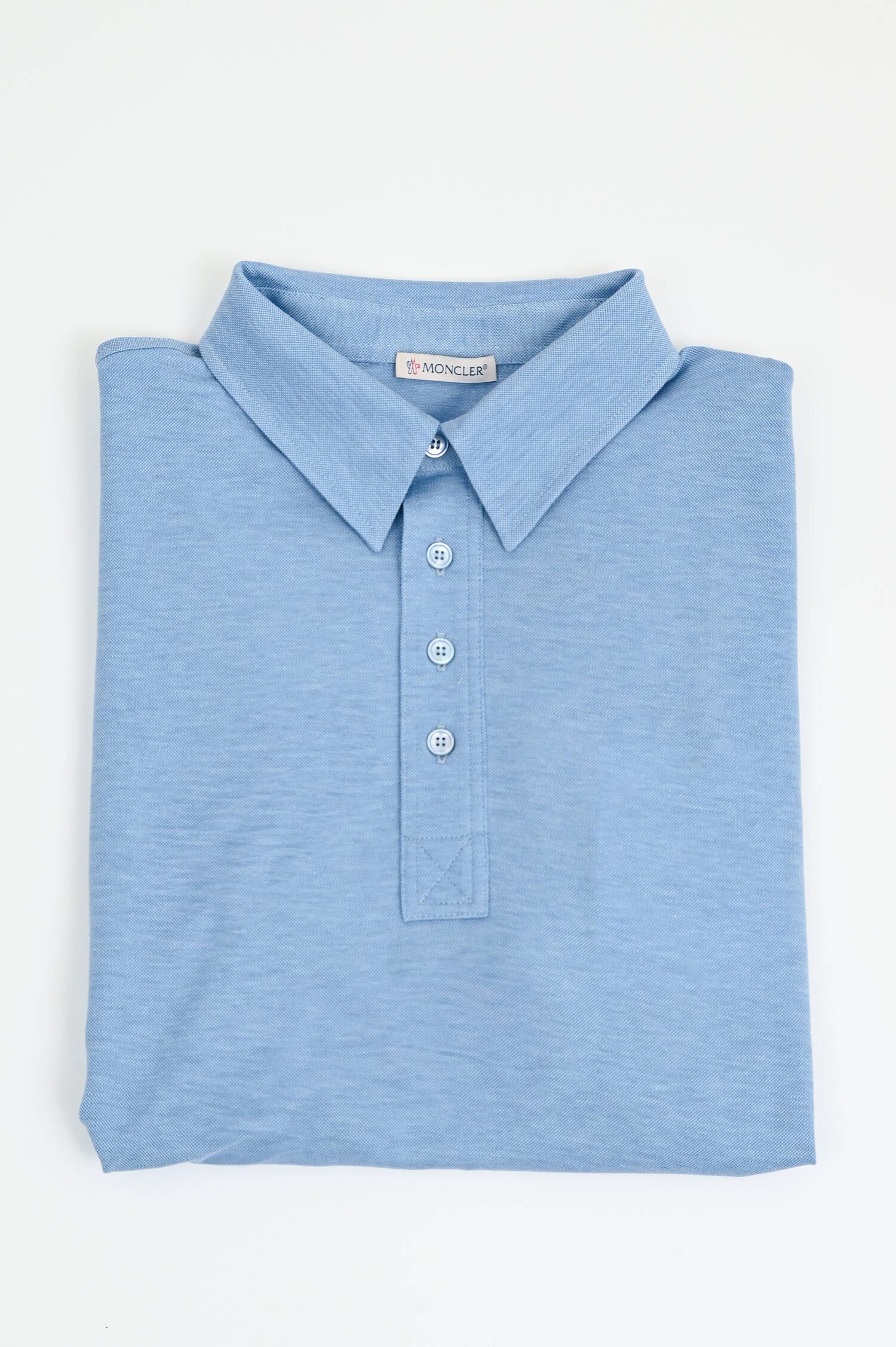 Polo aus Baumwoll-Lyocell-Mix in Blau