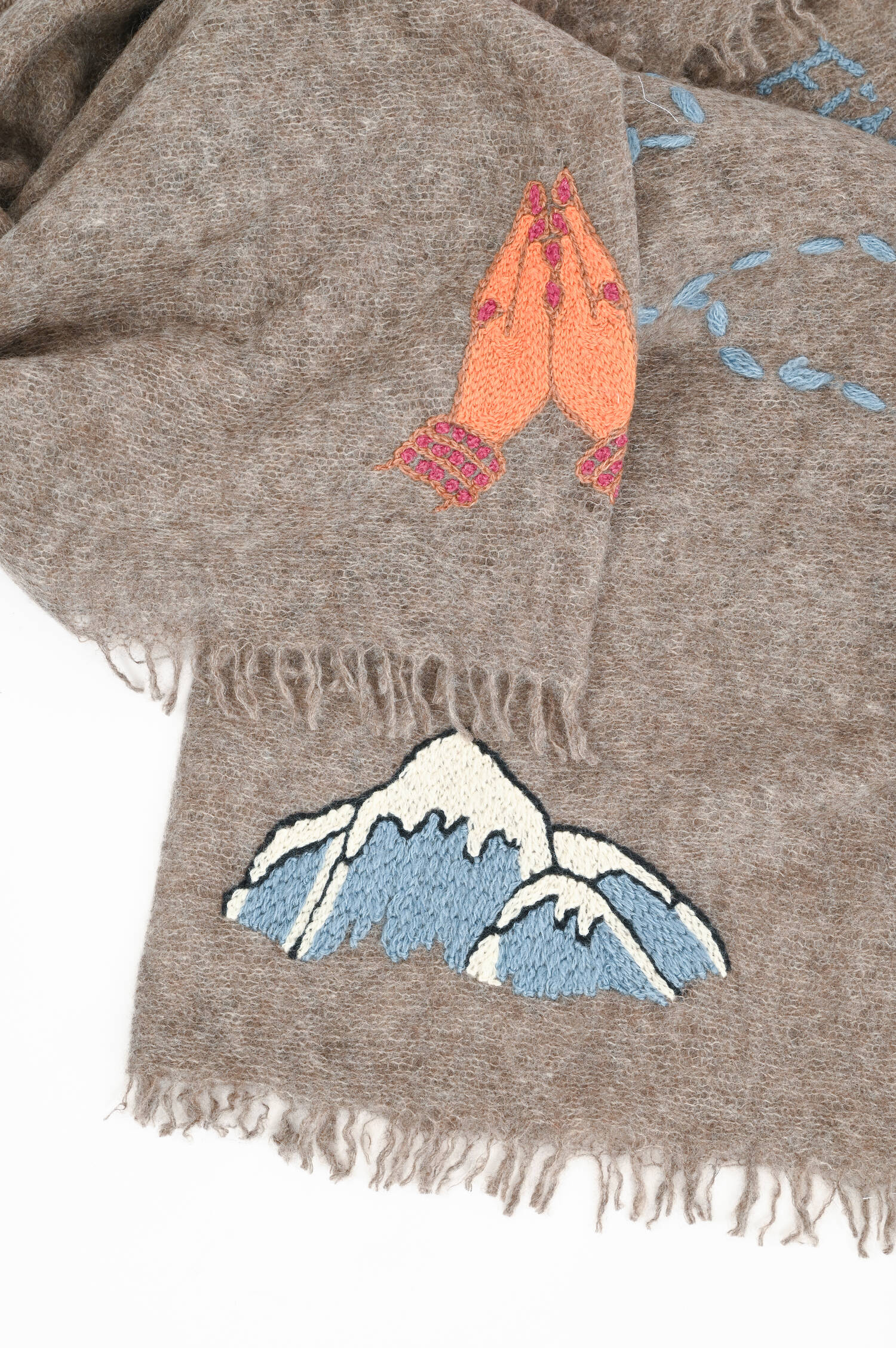 Cashmere-Schal HIMALAYA in Schlamm