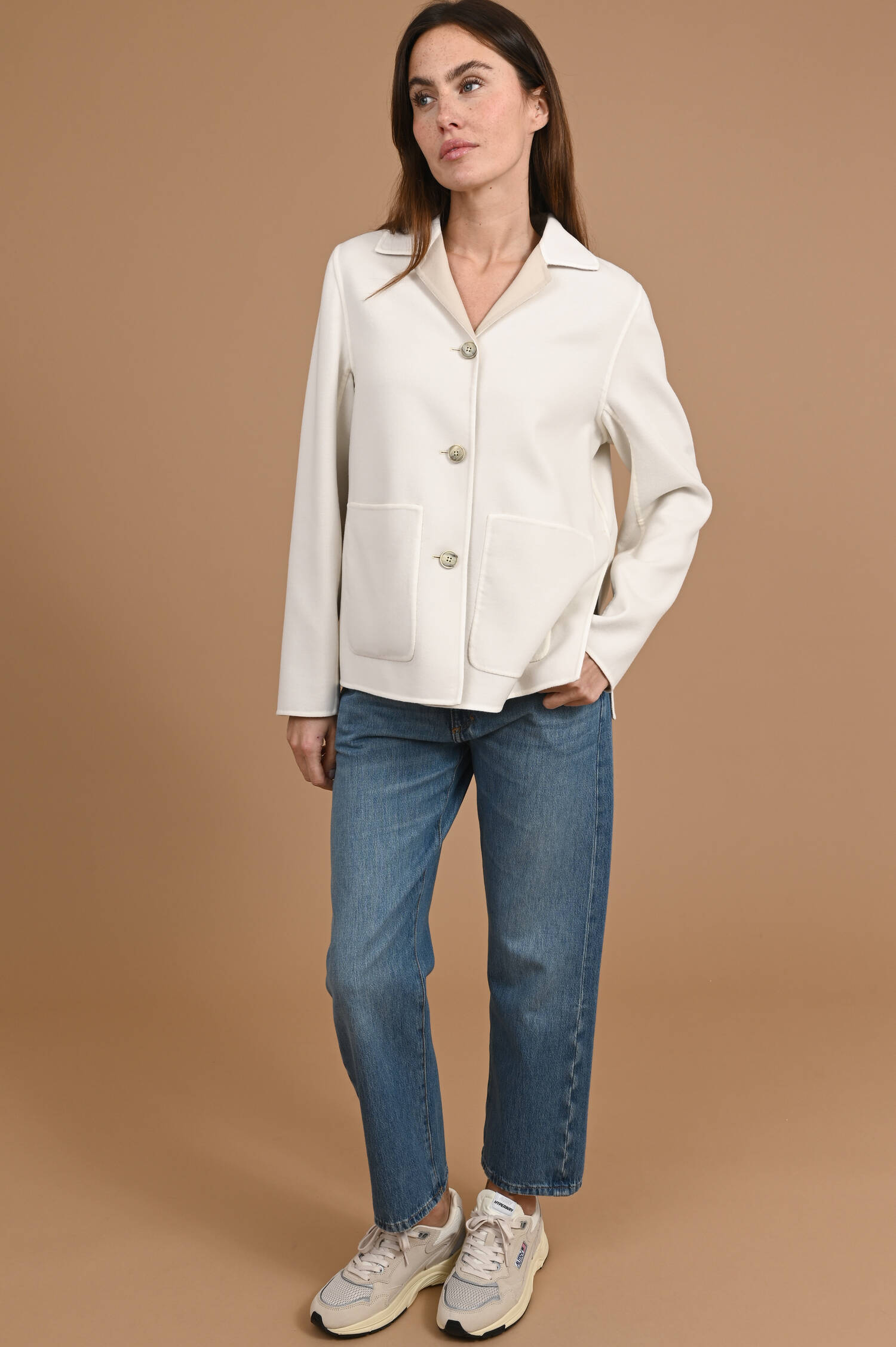 Wollmix Blazer in Beige