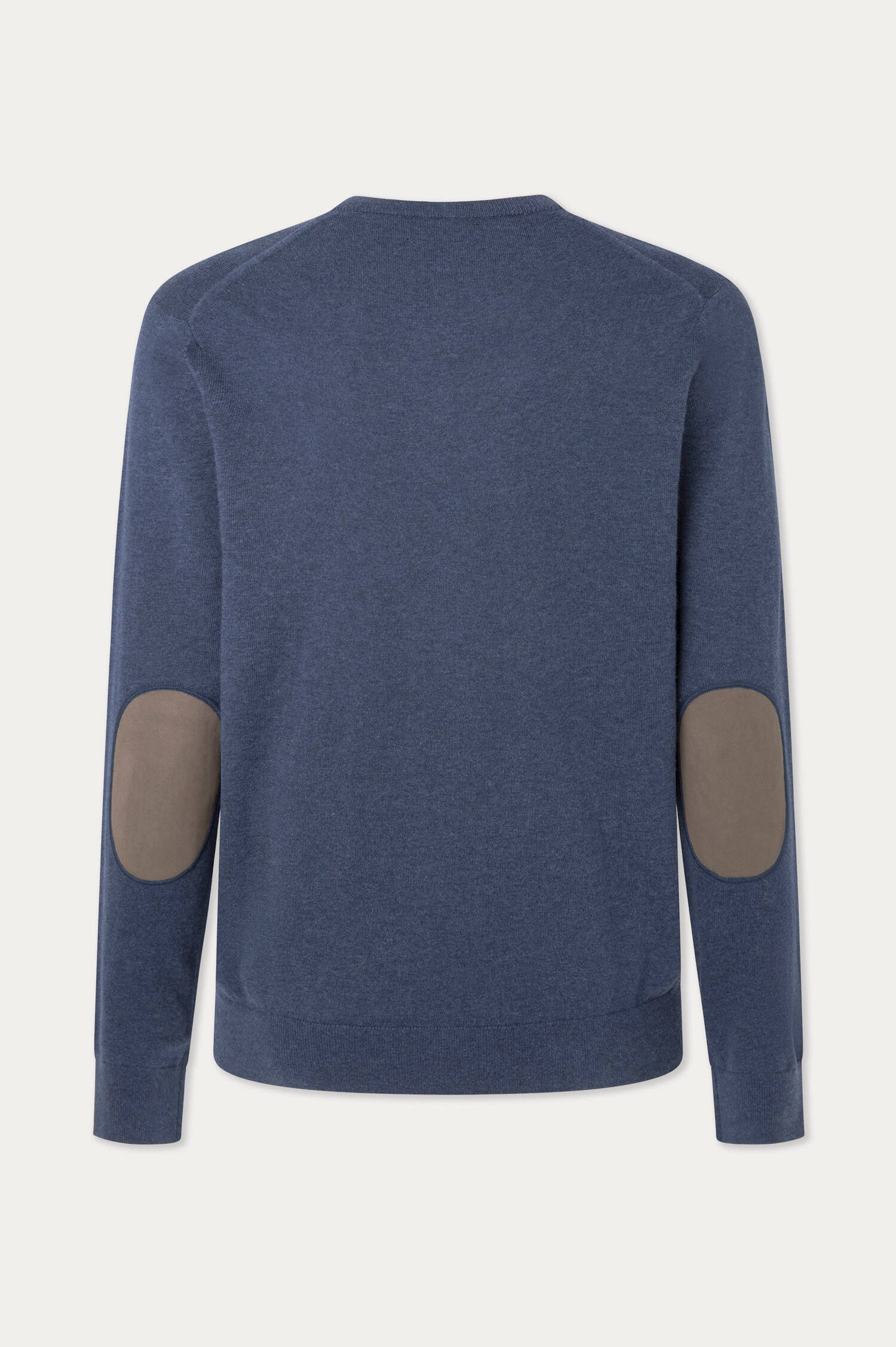 Pullover aus Baumwolle und Kaschmir in Graublau Pullover aus Baumwolle und Kaschmir in Graublau