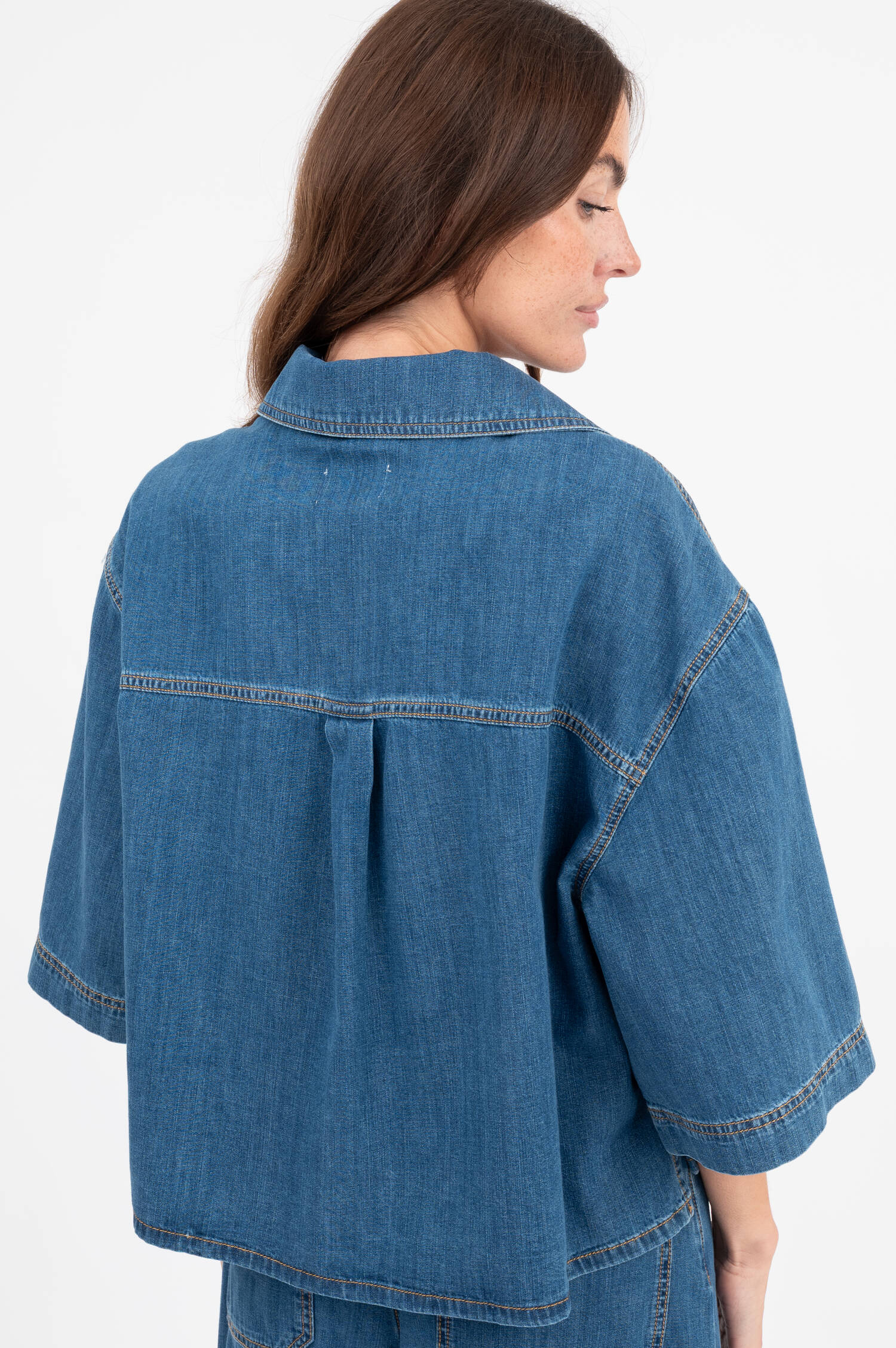 Jeansbluse ZANNATA in Mittelblau Jeansbluse ZANNATA in Mittelblau