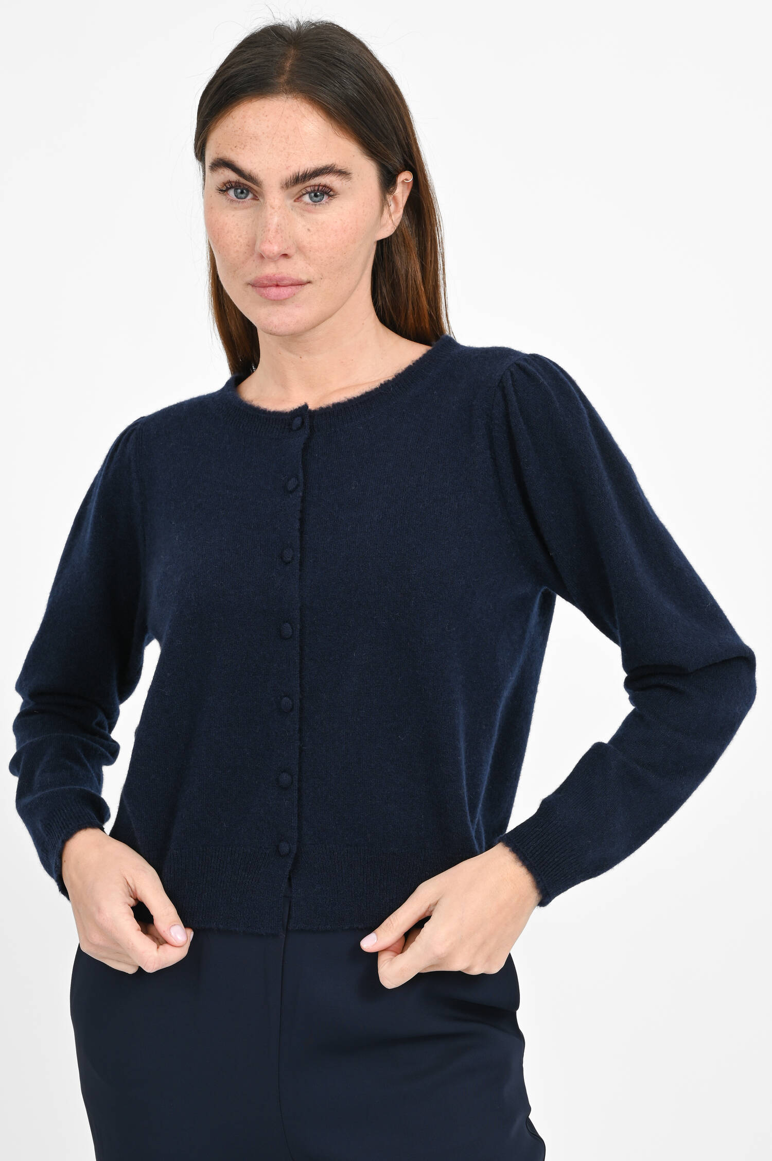Cashmere-Cardigan in Midnight 