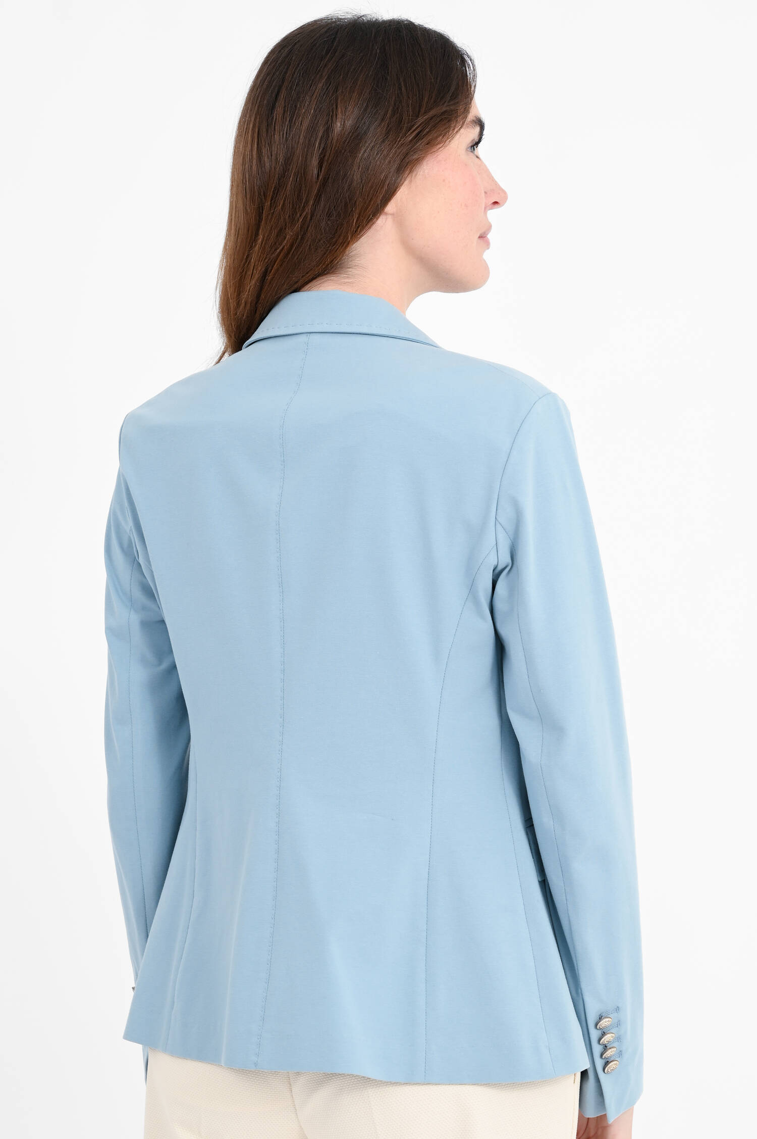 Jersey Blazer in Hellblau Jersey Blazer in Hellblau