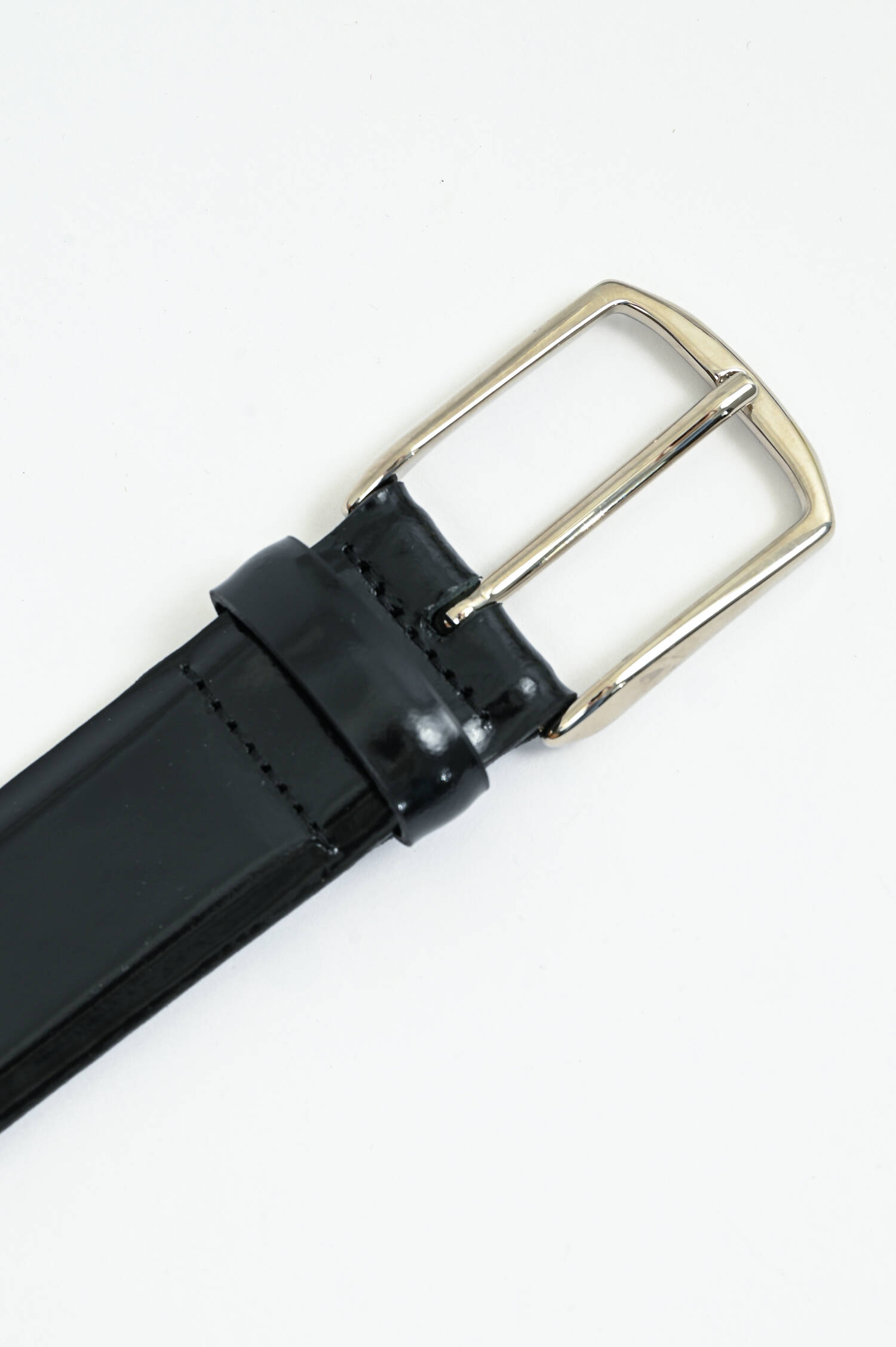 Gürtel aus Glattleder in Dunkelblau