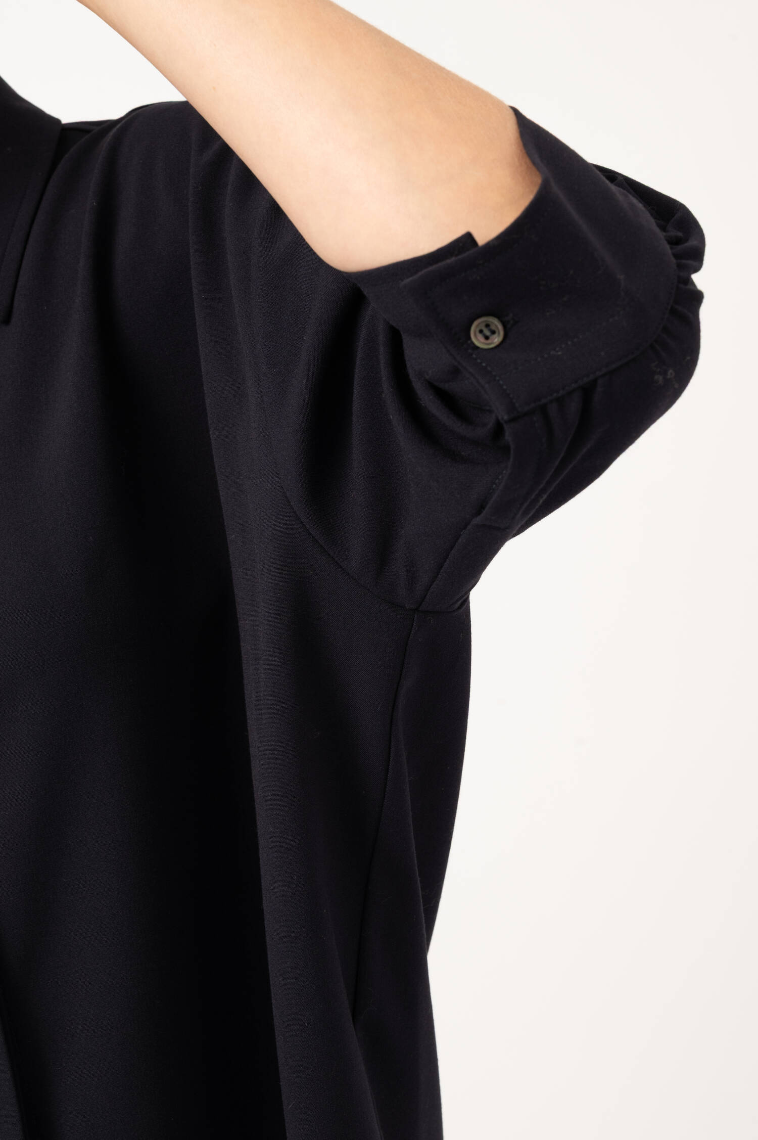 Dreiviertelarm-Bluse in Navy