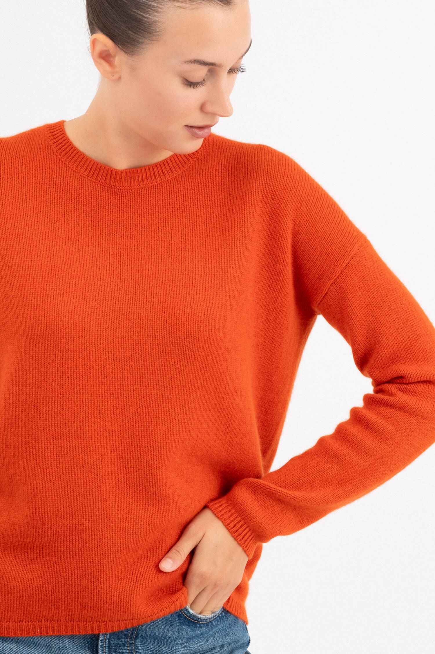 Cashmere Pullover in Orange Cashmere Pullover in Orange