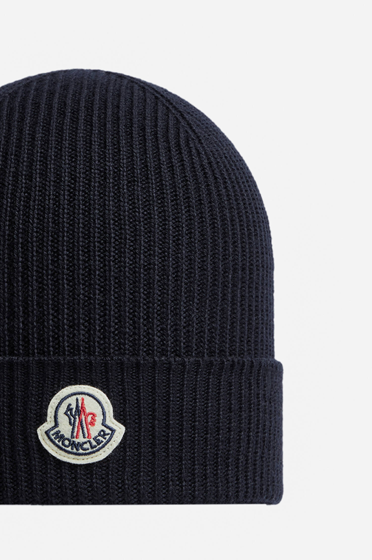 Wollmütze mit Logo in Navy