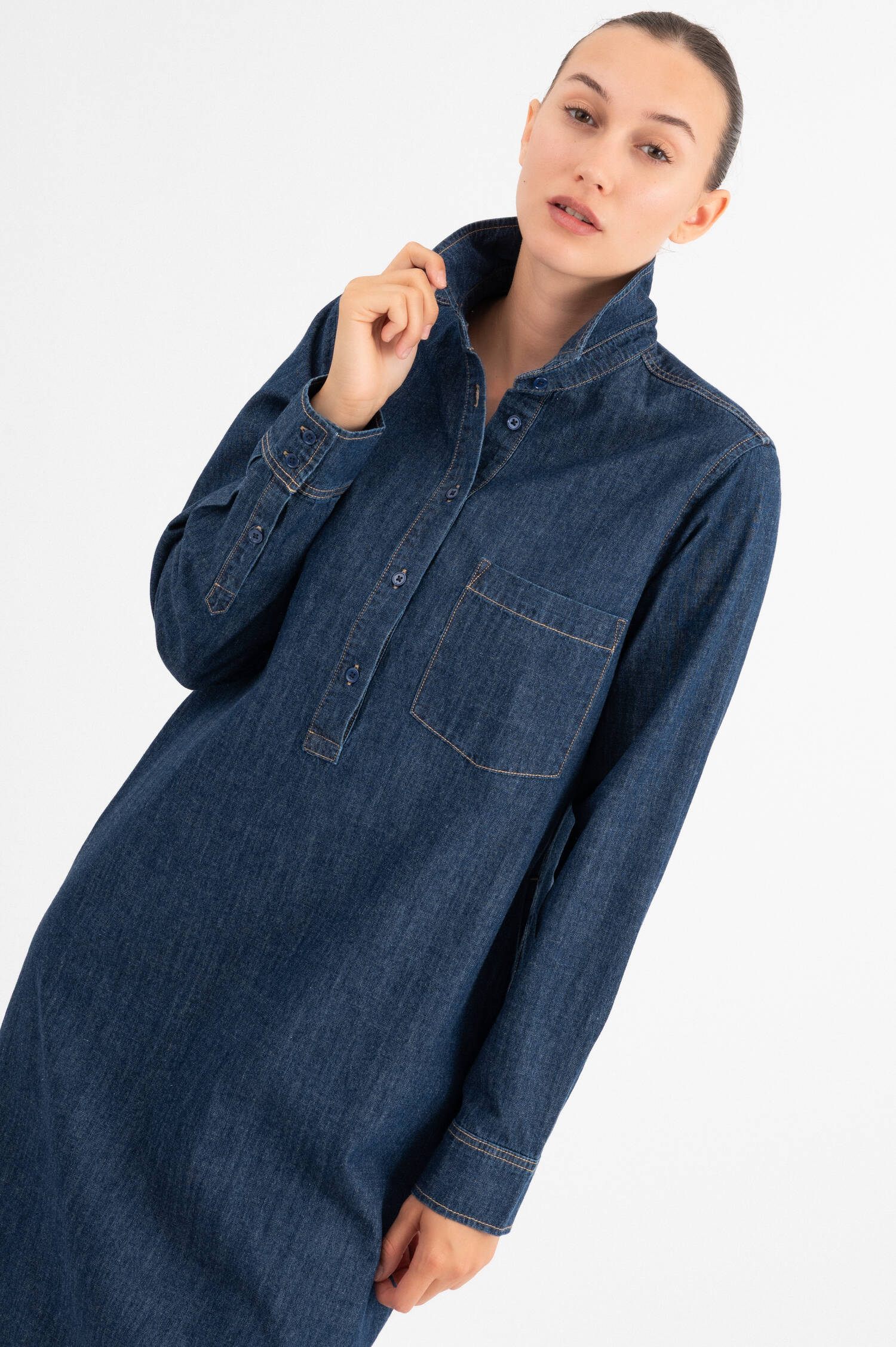 Denim-Kleid in Navy Denim-Kleid in Navy