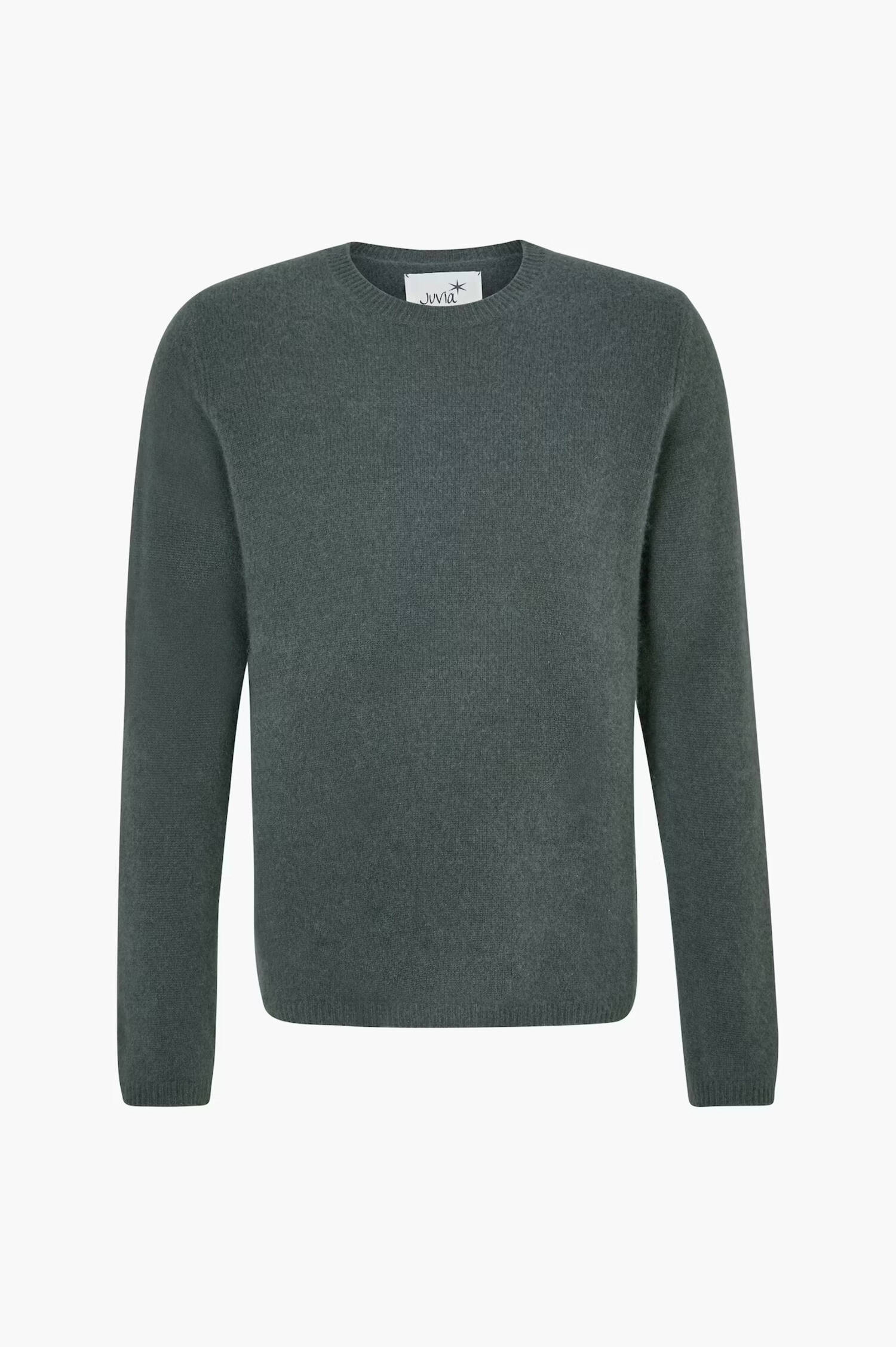 Cashmere Strickpullover in dunklem Salbeigrün