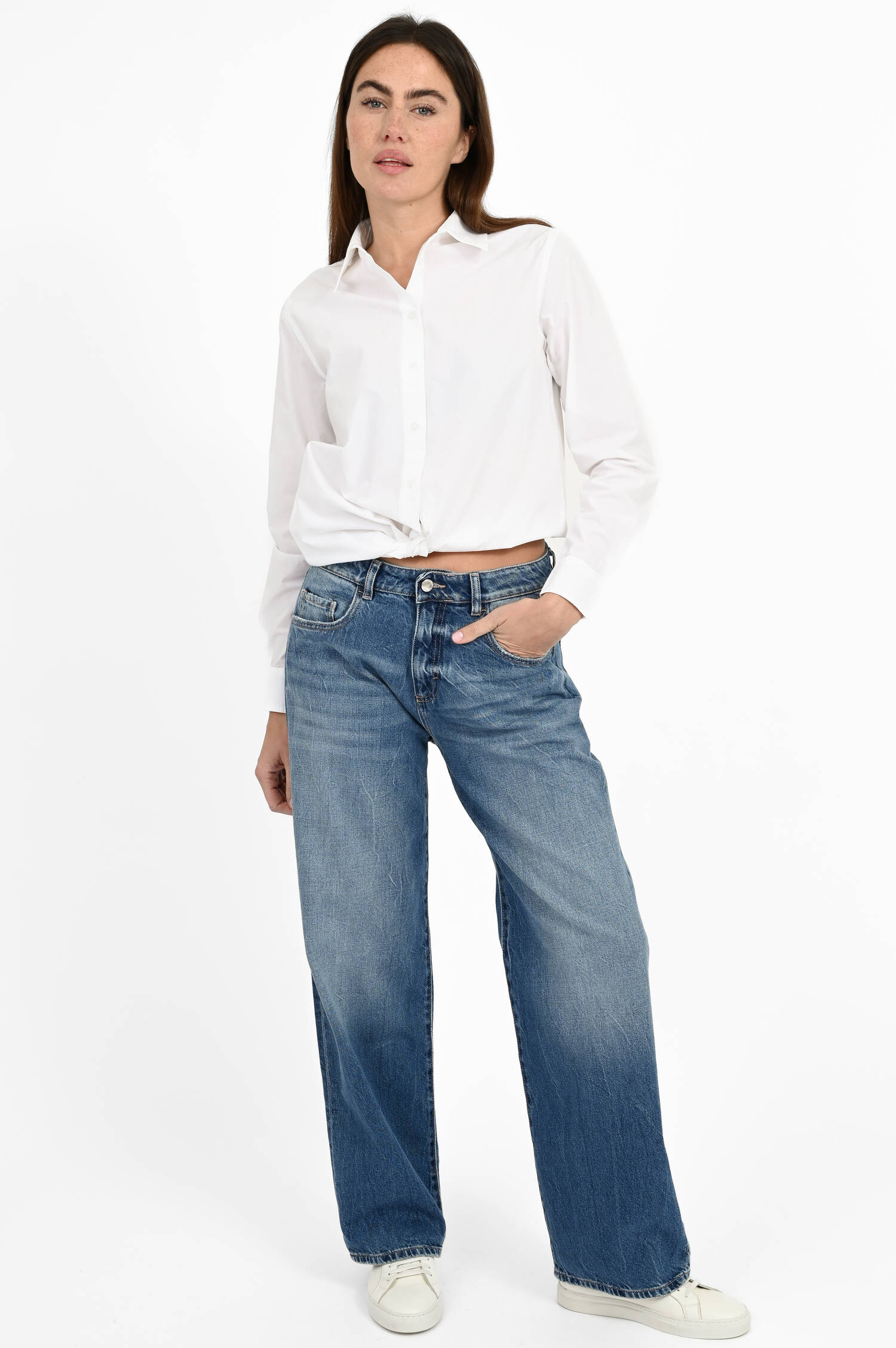 Jeans JILL mit geradem Bein in Washed Blue