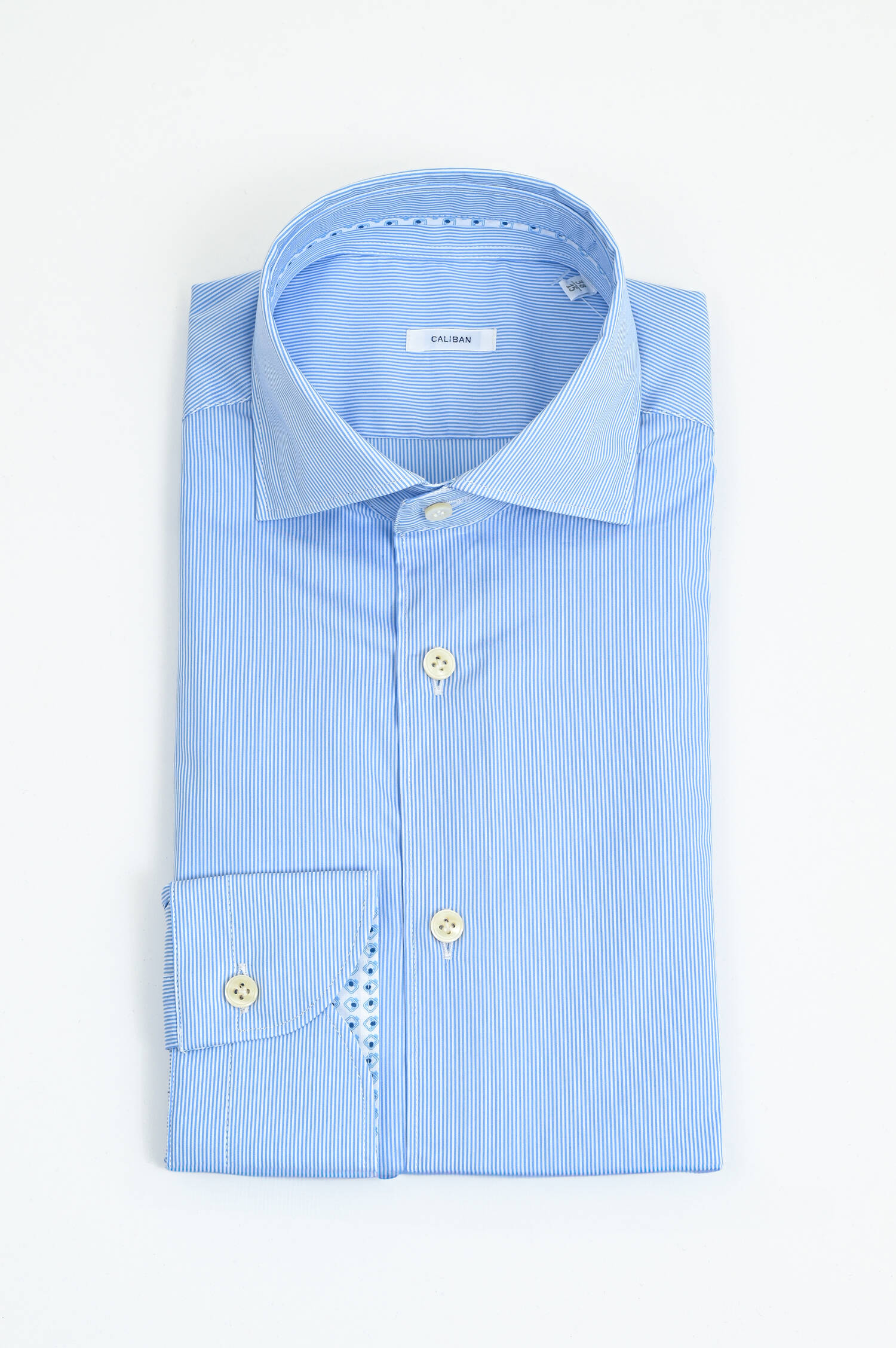 Gestreiftes Hemd aus Baumwoll-Mix in Blau/Weiß Gestreiftes Hemd aus Baumwoll-Mix in Blau/Weiß