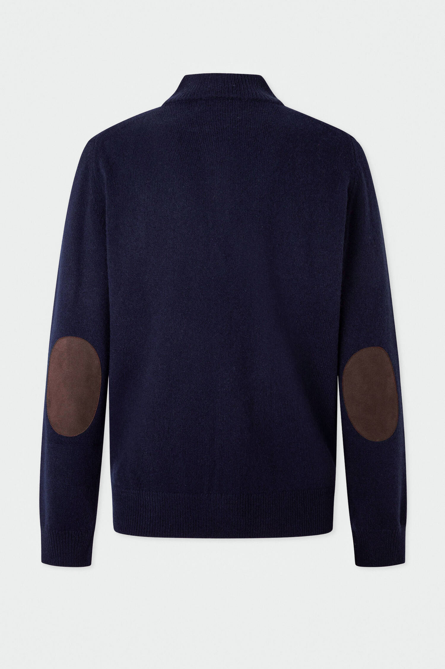 Strickjacke aus Lammwolle in Navy