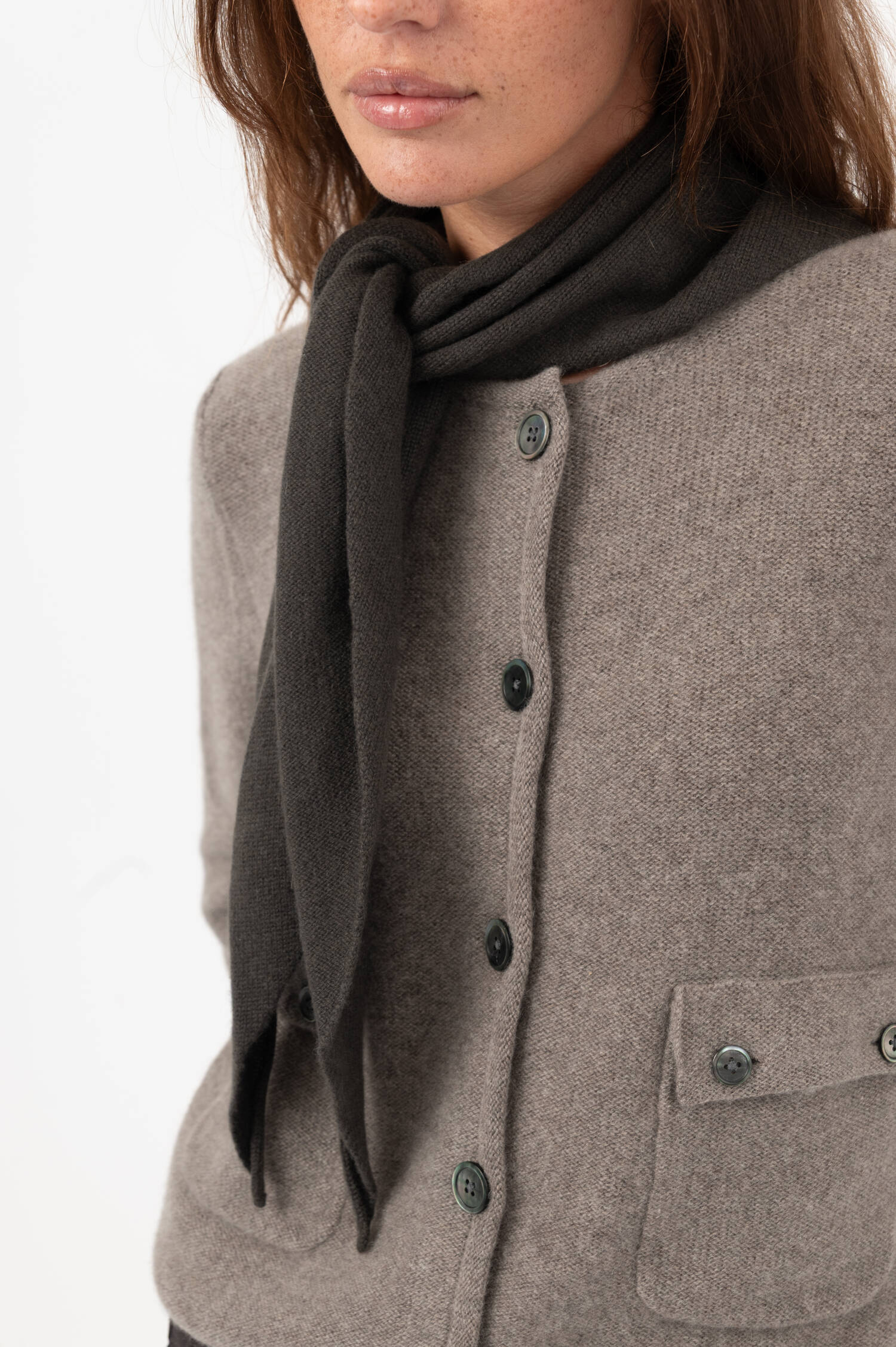 Cashmere Dreieckstuch FLORIANNE in Dunkelgrün Cashmere Dreieckstuch FLORIANNE in Dunkelgrün