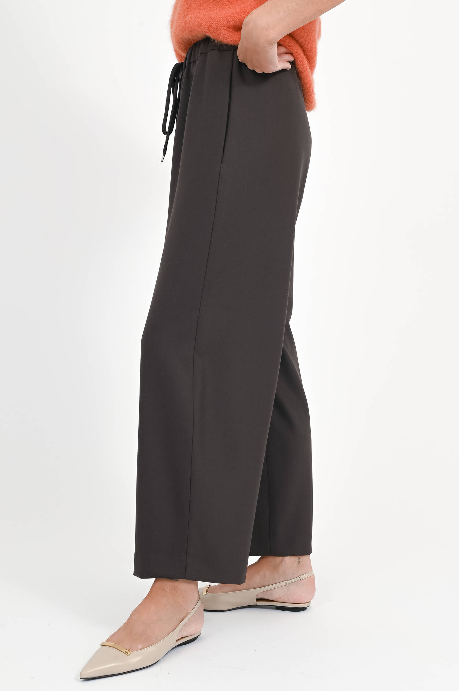 Ballonhose mit elastischem Bund in Chocolate