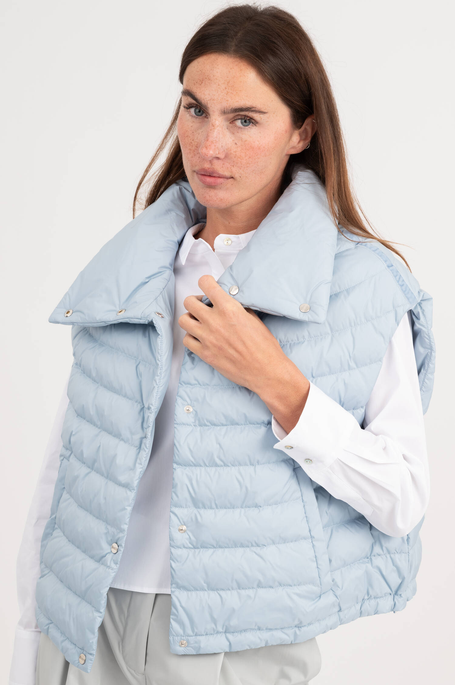 Daunengilet in Hellblau Daunengilet in Hellblau