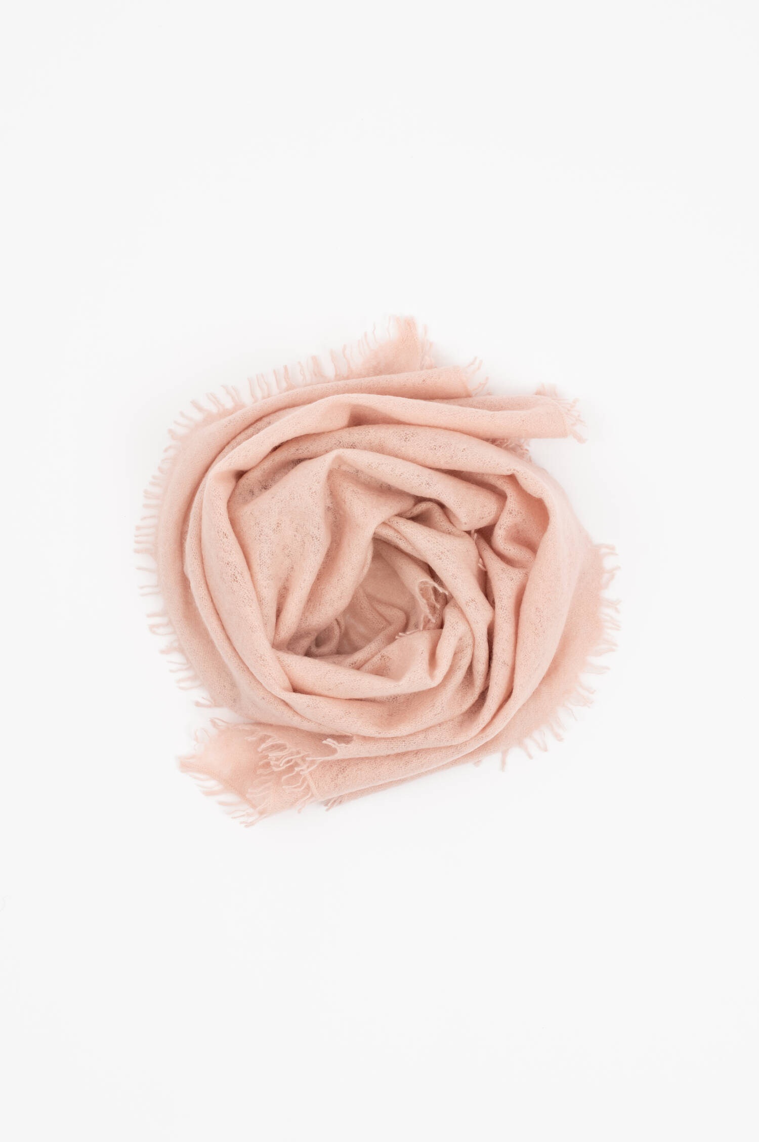 Doppelfädiger Cashmerschal in Rosa