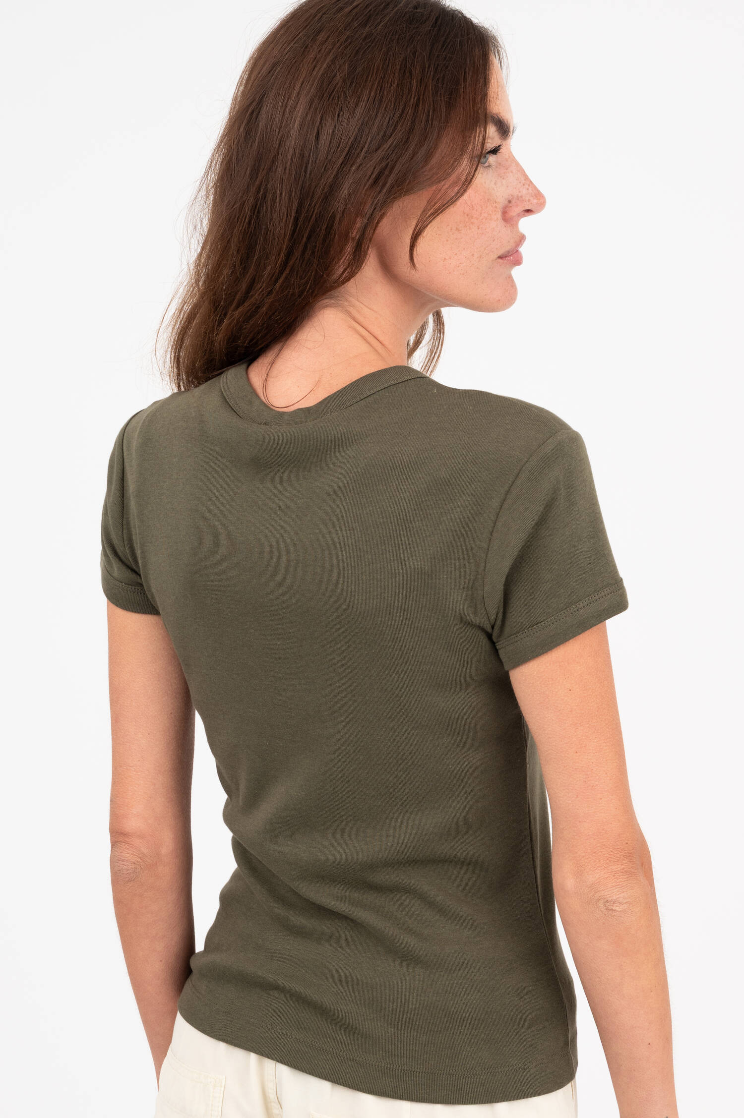 T-Shirt in Olivgrün T-Shirt in Olivgrün