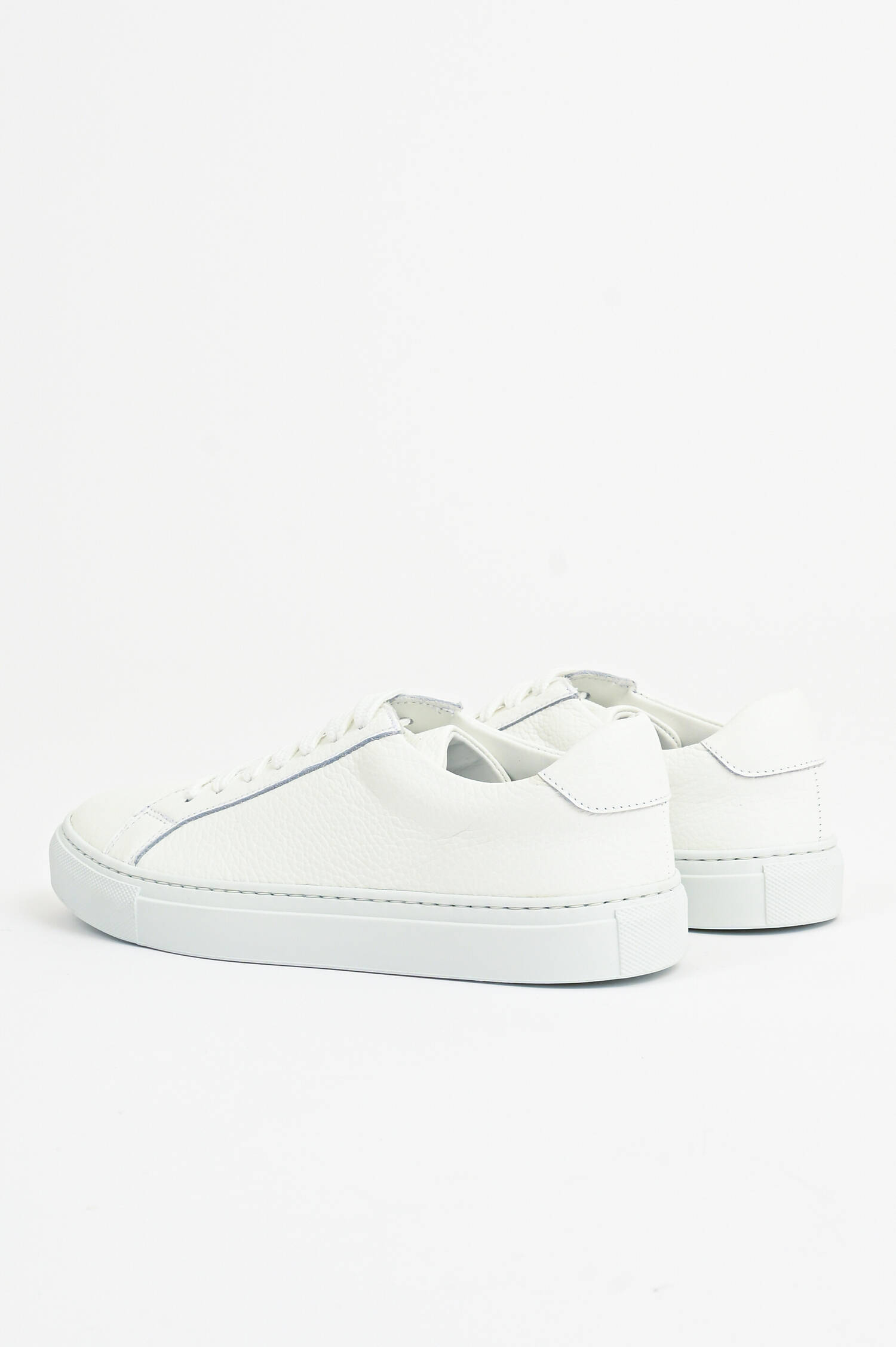 Leder-Sneaker in Weiß